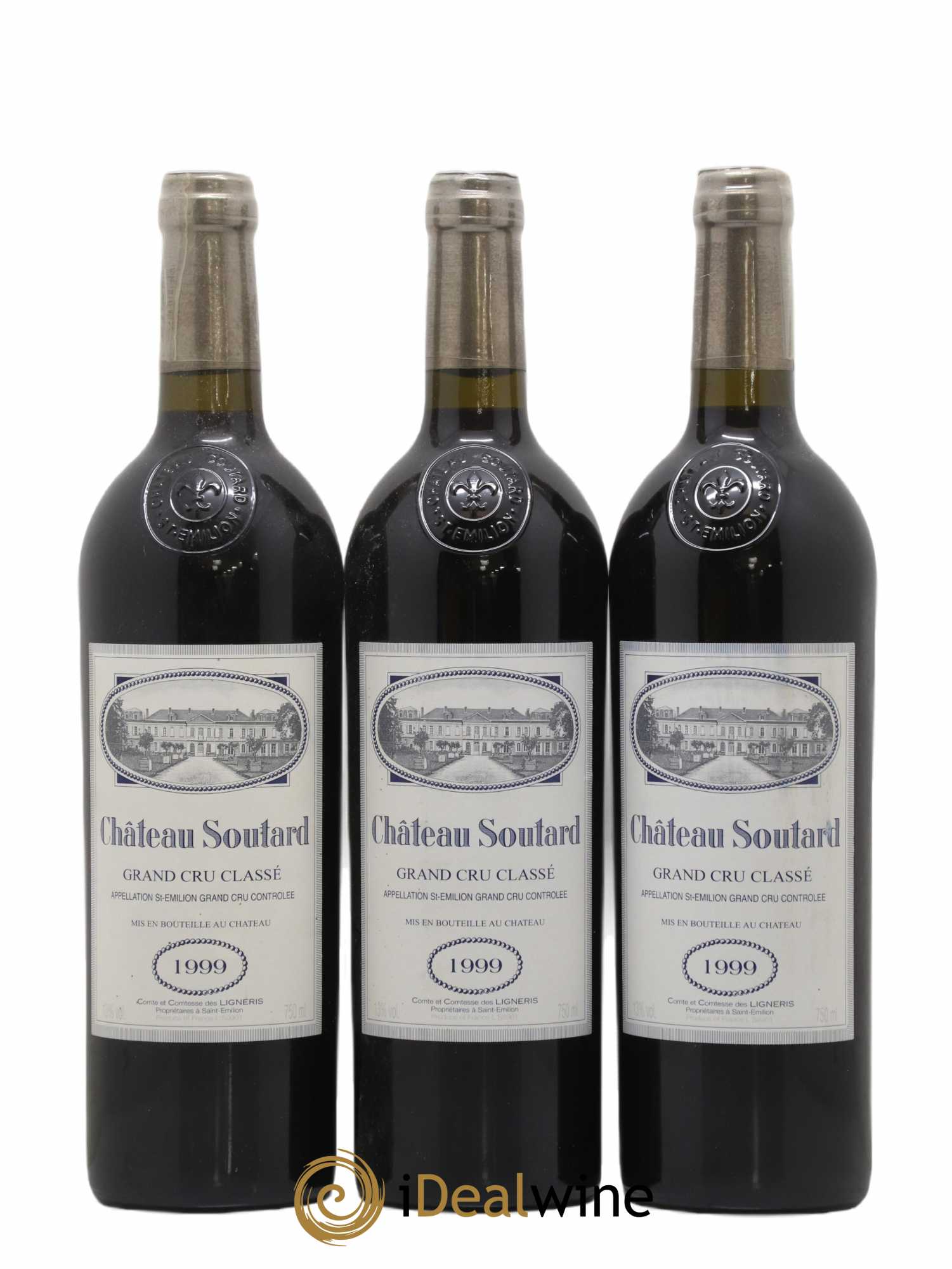 Château Soutard Grand Cru Classé 1999 - Lot de 6 bouteilles - 1