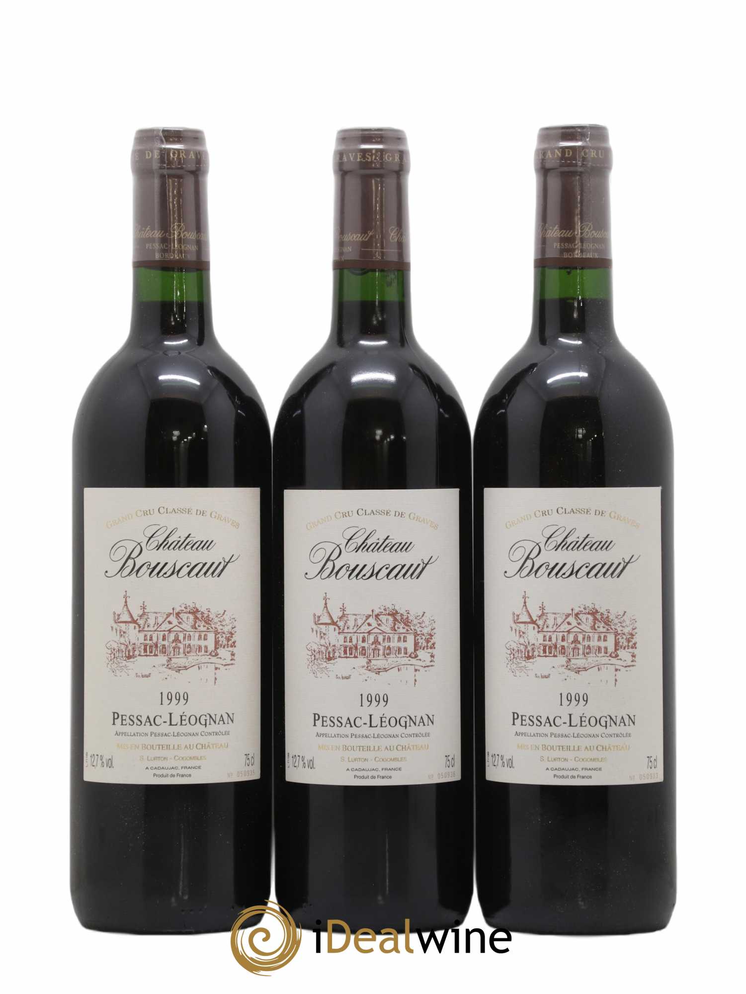 Château Bouscaut Cru Classé de Graves 1999 - Lot de 6 bouteilles - 1