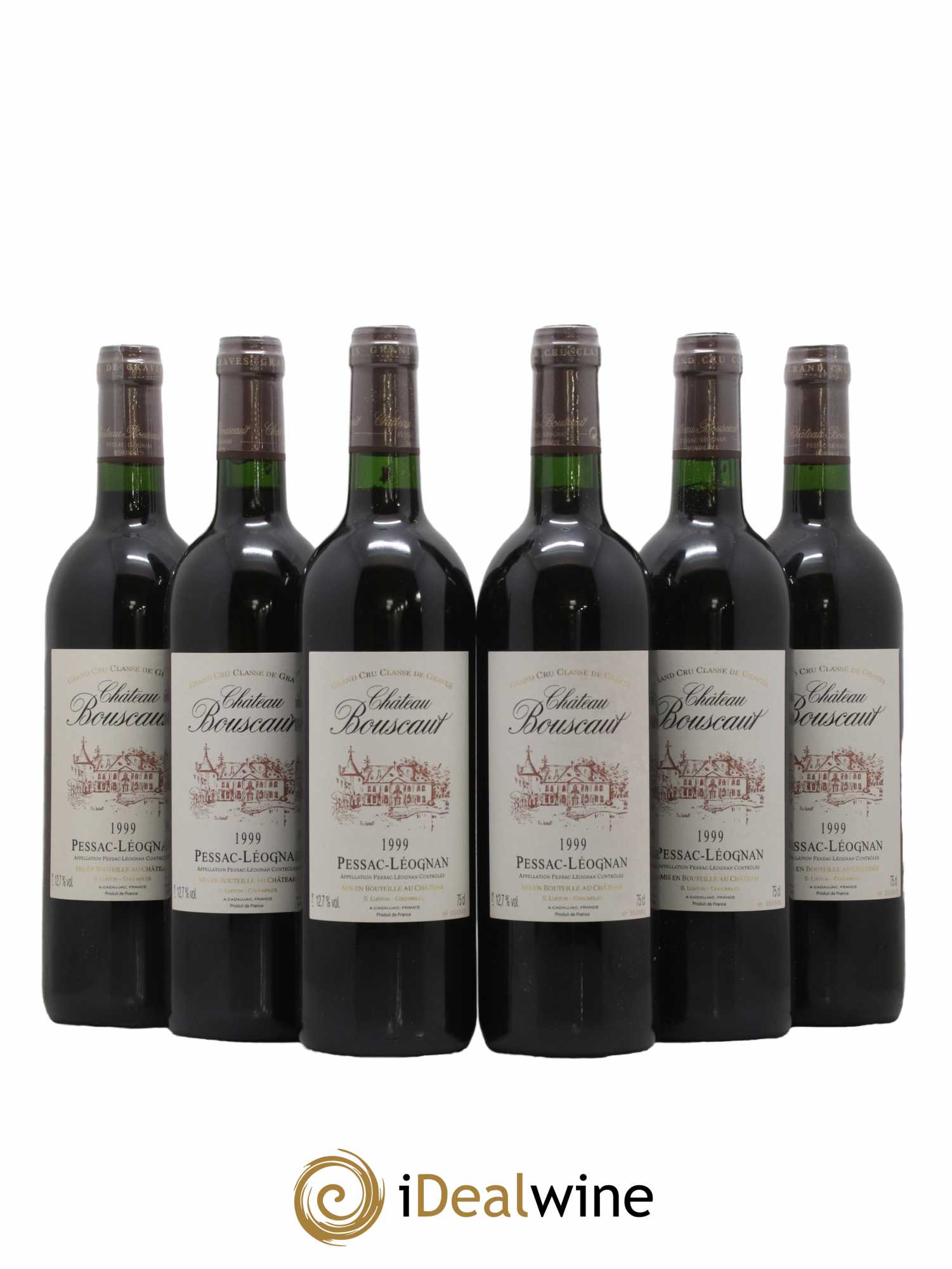 Château Bouscaut Cru Classé de Graves 1999 - Lot de 6 bouteilles - 0