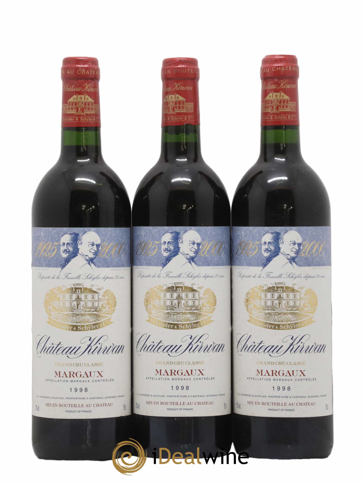 Château Kirwan 3ème Grand Cru Classé 1998 - Lot de 6 bouteilles - 2