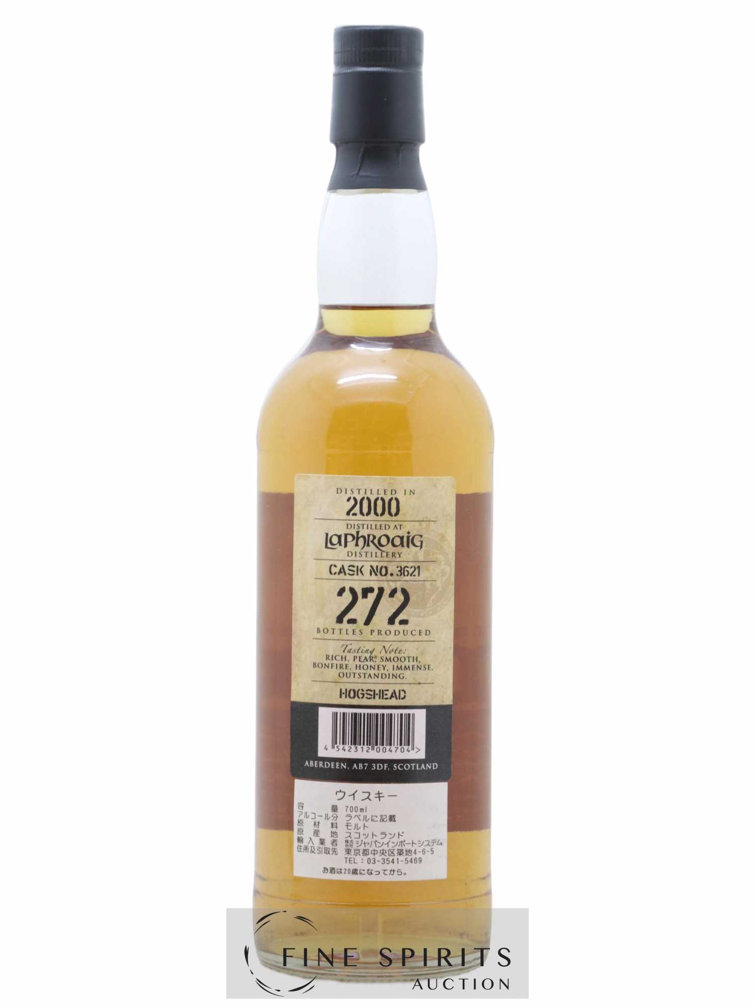 Laphroaig 16 years 2000 Kingsbury Cask n°3621 - One of 272 - Lotto di 1 bottiglia - 2