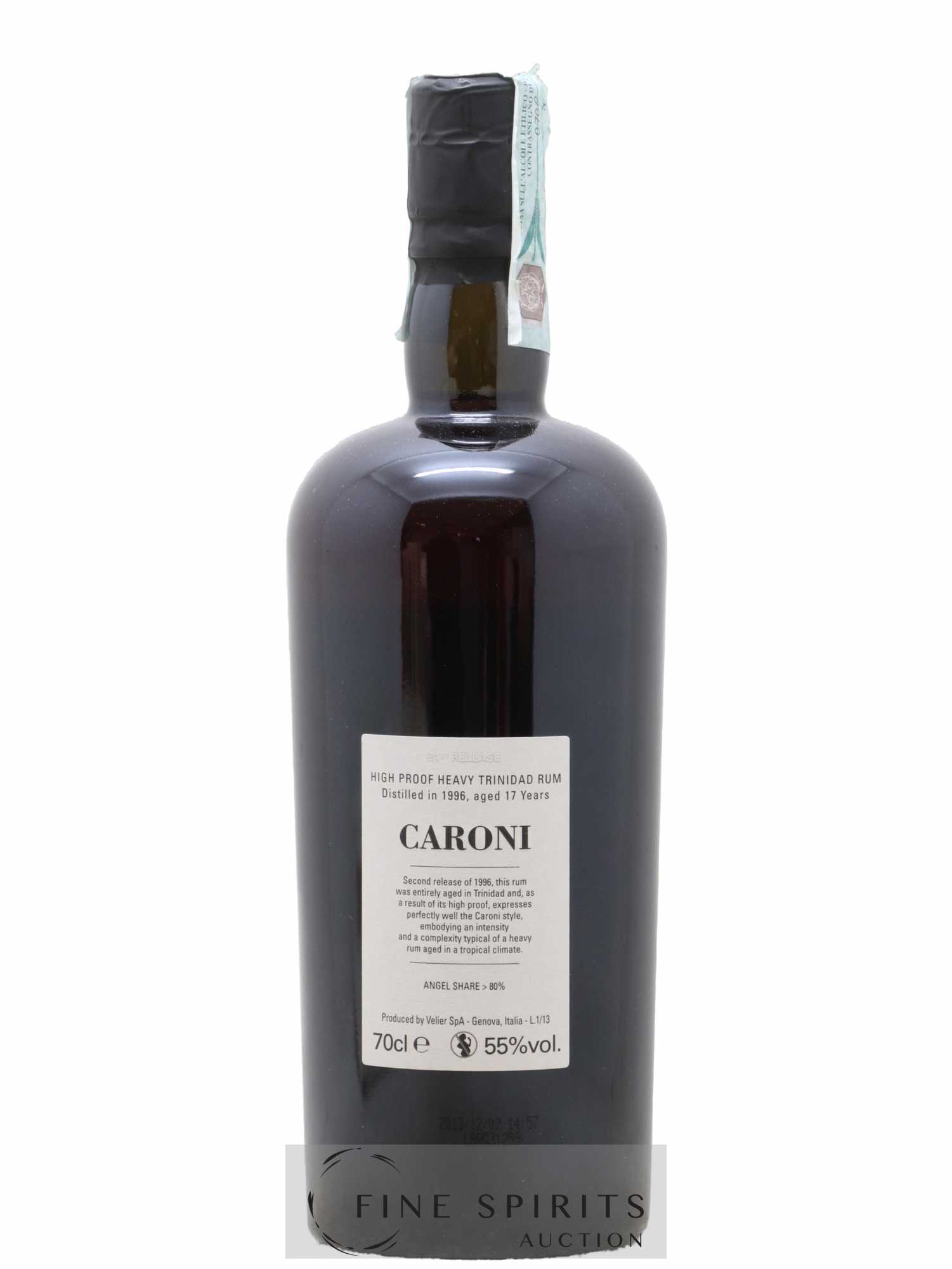 Caroni 17 years 1996 Velier High Proof 31st Release - One of 3910 - bottled 2013 - Lot of 1 bottle - 2
