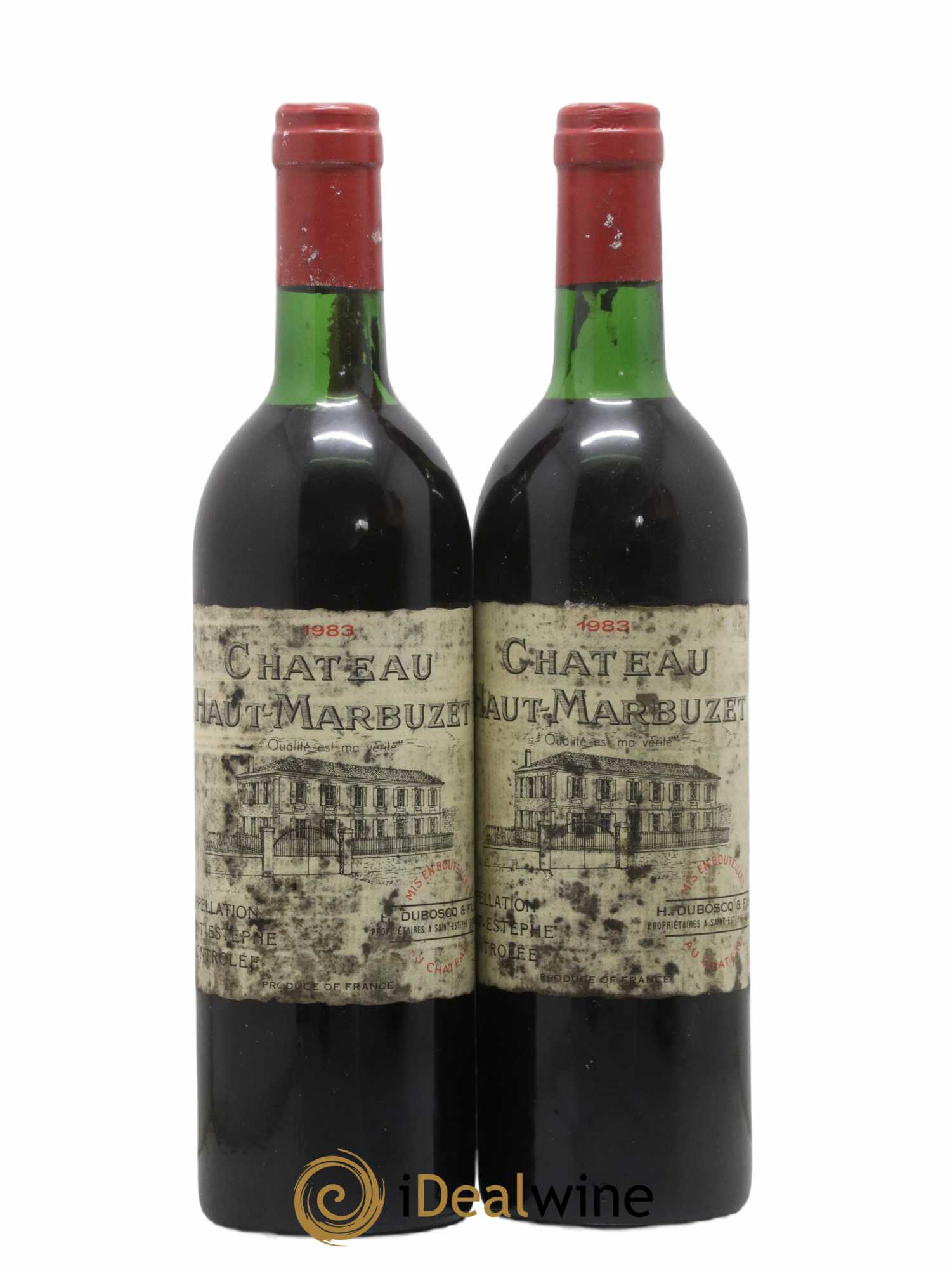 Château Haut Marbuzet 1983 - Lot de 2 bouteilles - 0