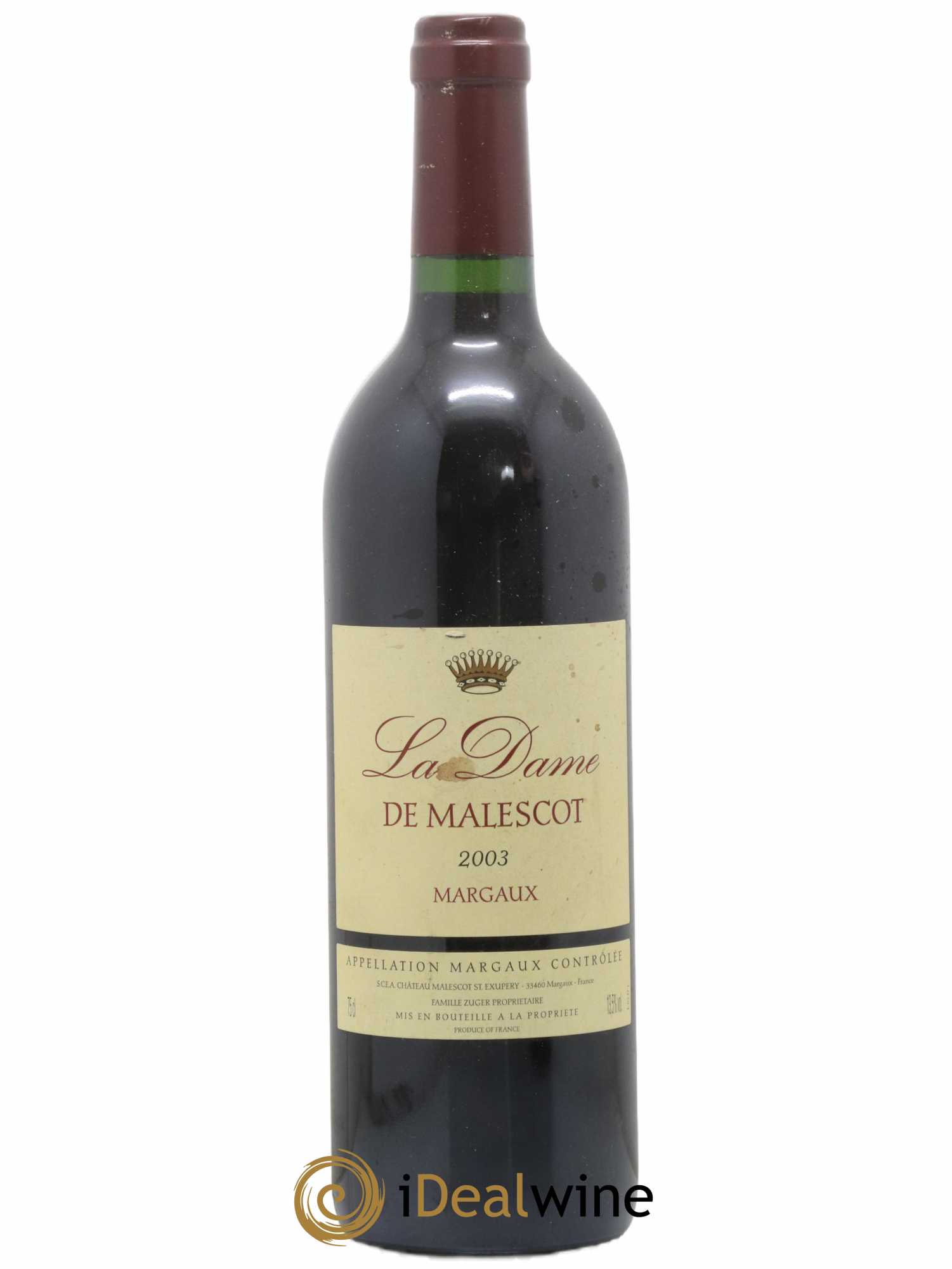 La Dame de Malescot 2003 - Lot de 1 bouteille - 0