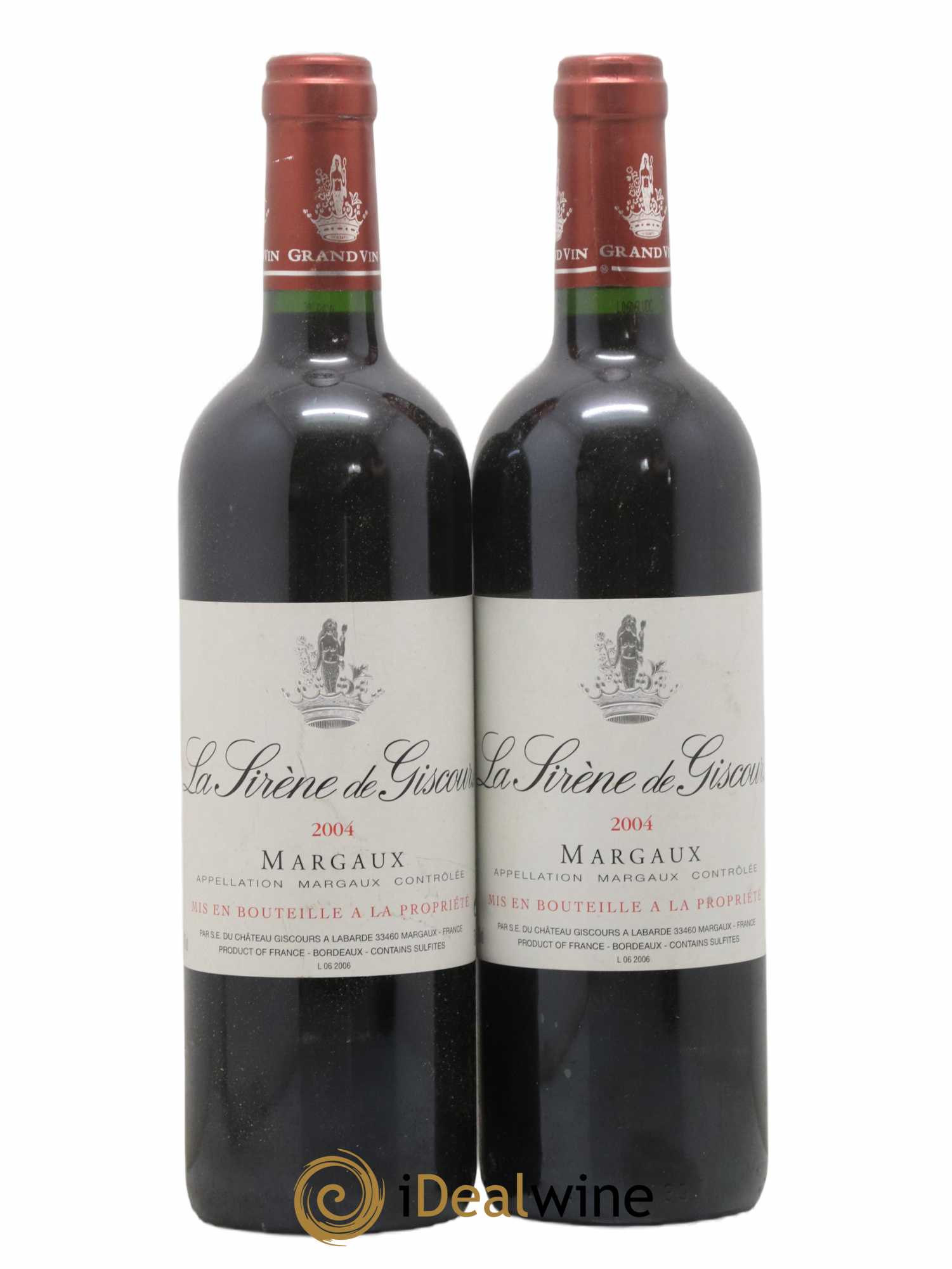 La Sirène de Giscours 2004 - Lot de 2 bouteilles - 0