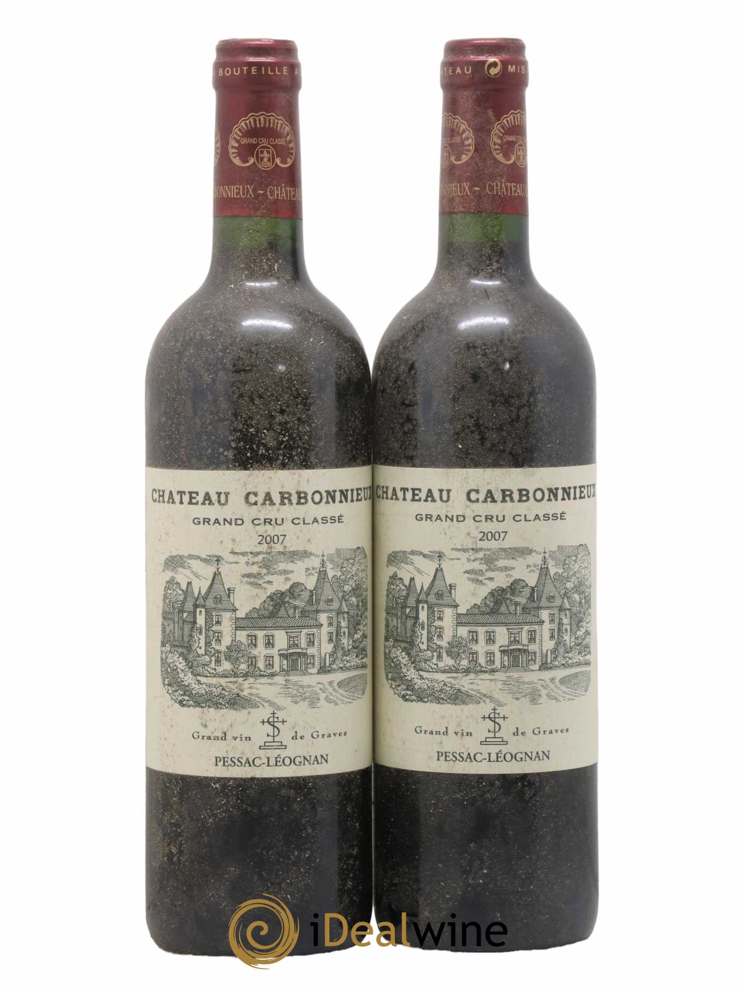 Château Carbonnieux Cru Classé de Graves 2007 - Lot de 2 bouteilles - 0