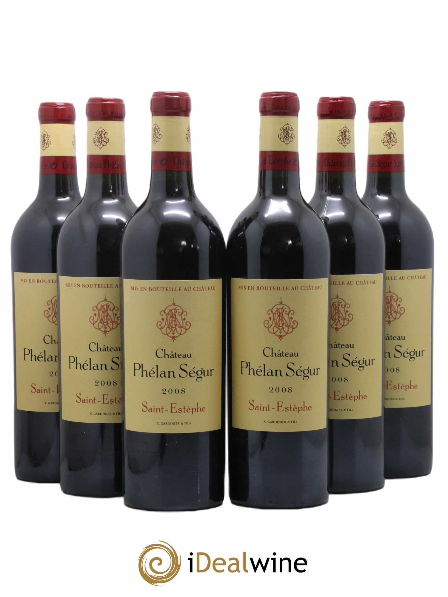 Château Phélan Ségur 2008 - Lot de 6 bouteilles - 0