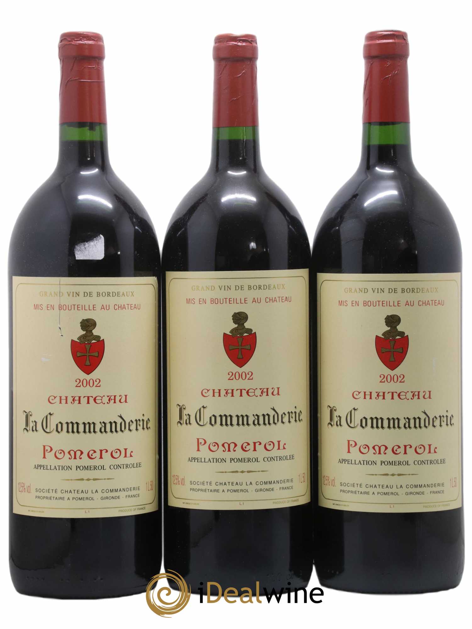 Château la Commanderie 2002 - Lot of 3 magnums - 0