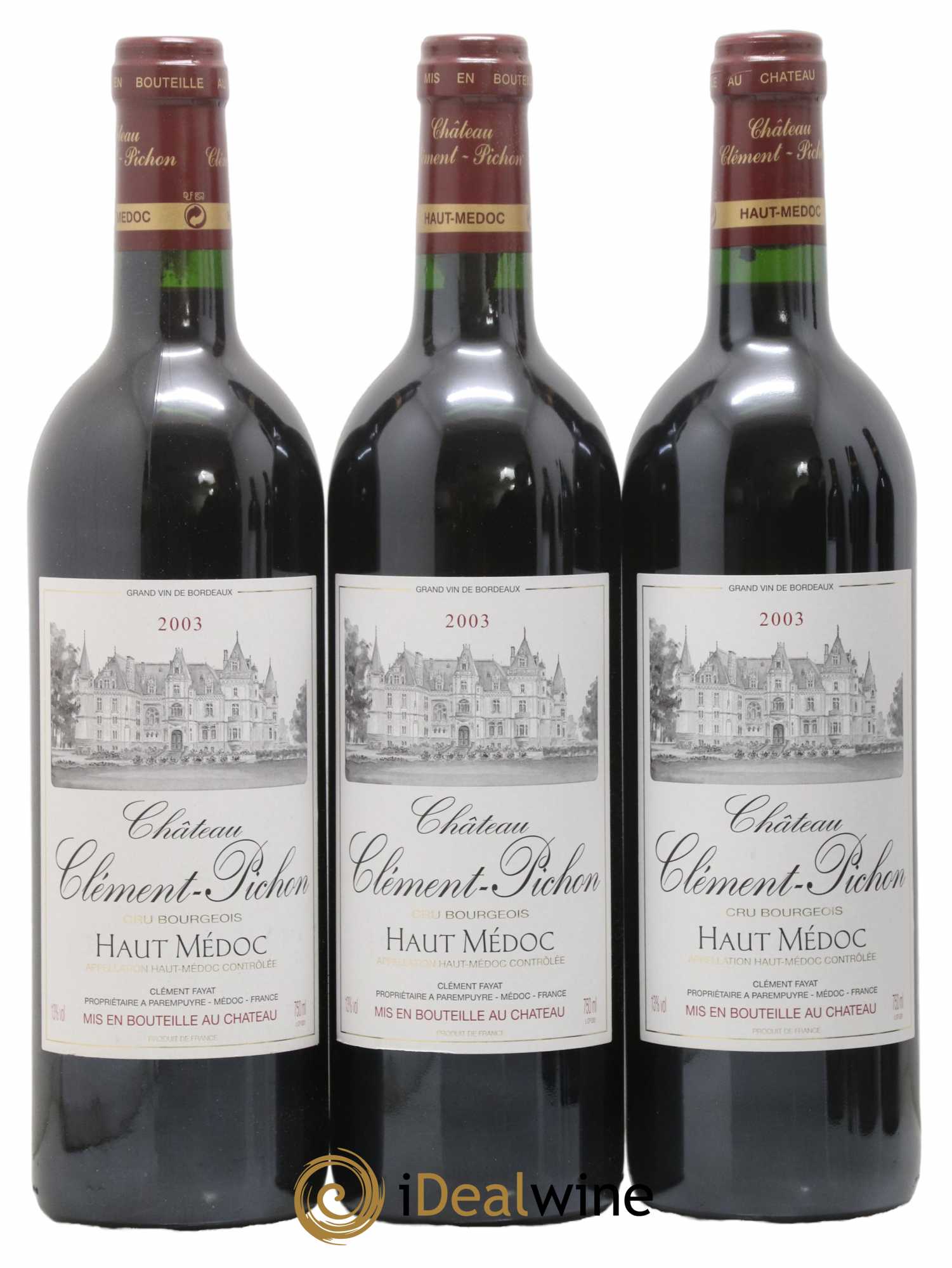 Château Clément-Pichon Cru Bourgeois 2003 - Lot de 6 bouteilles - 1
