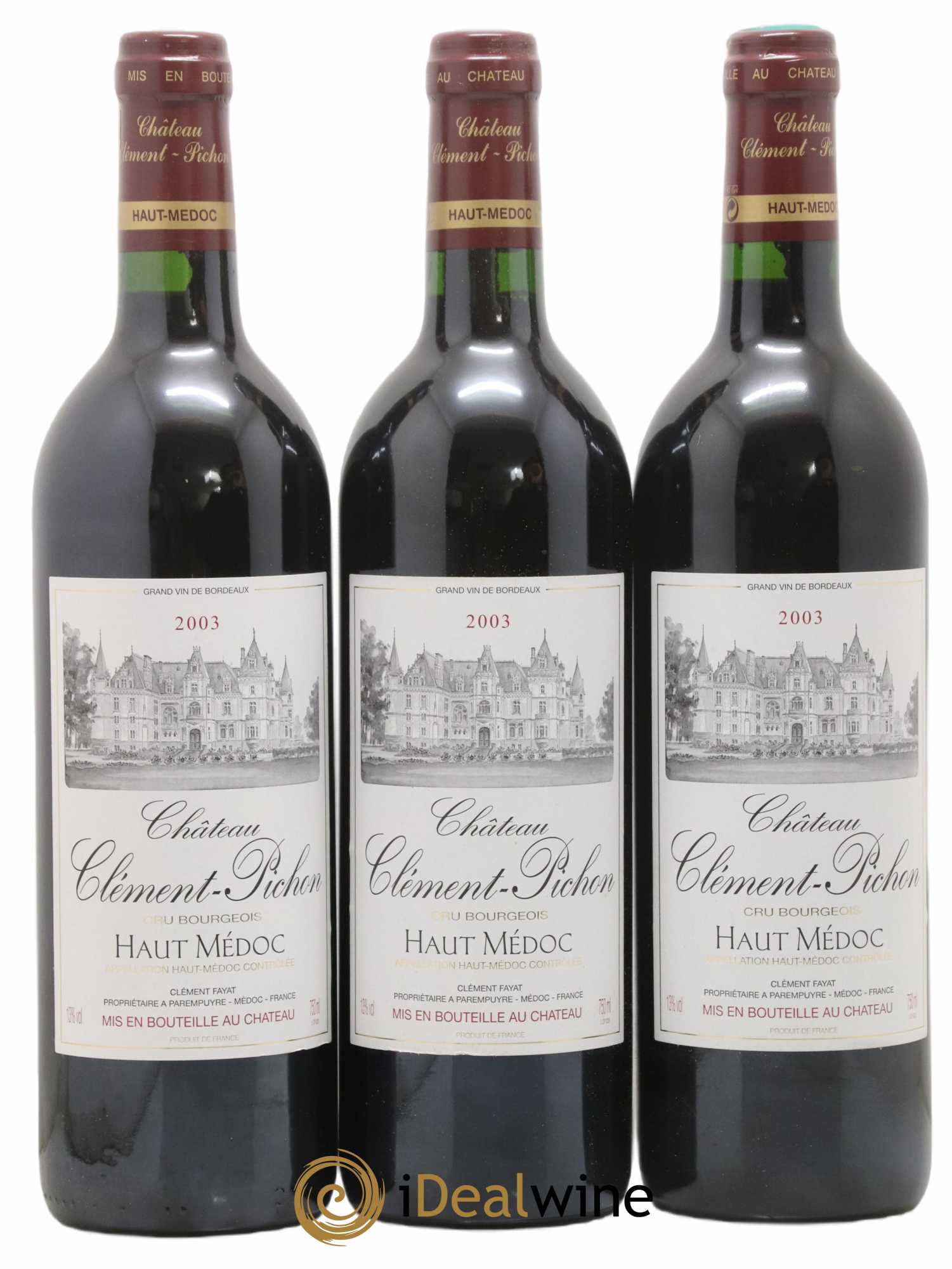 Château Clément-Pichon Cru Bourgeois 2003 - Lot de 6 bouteilles - 2