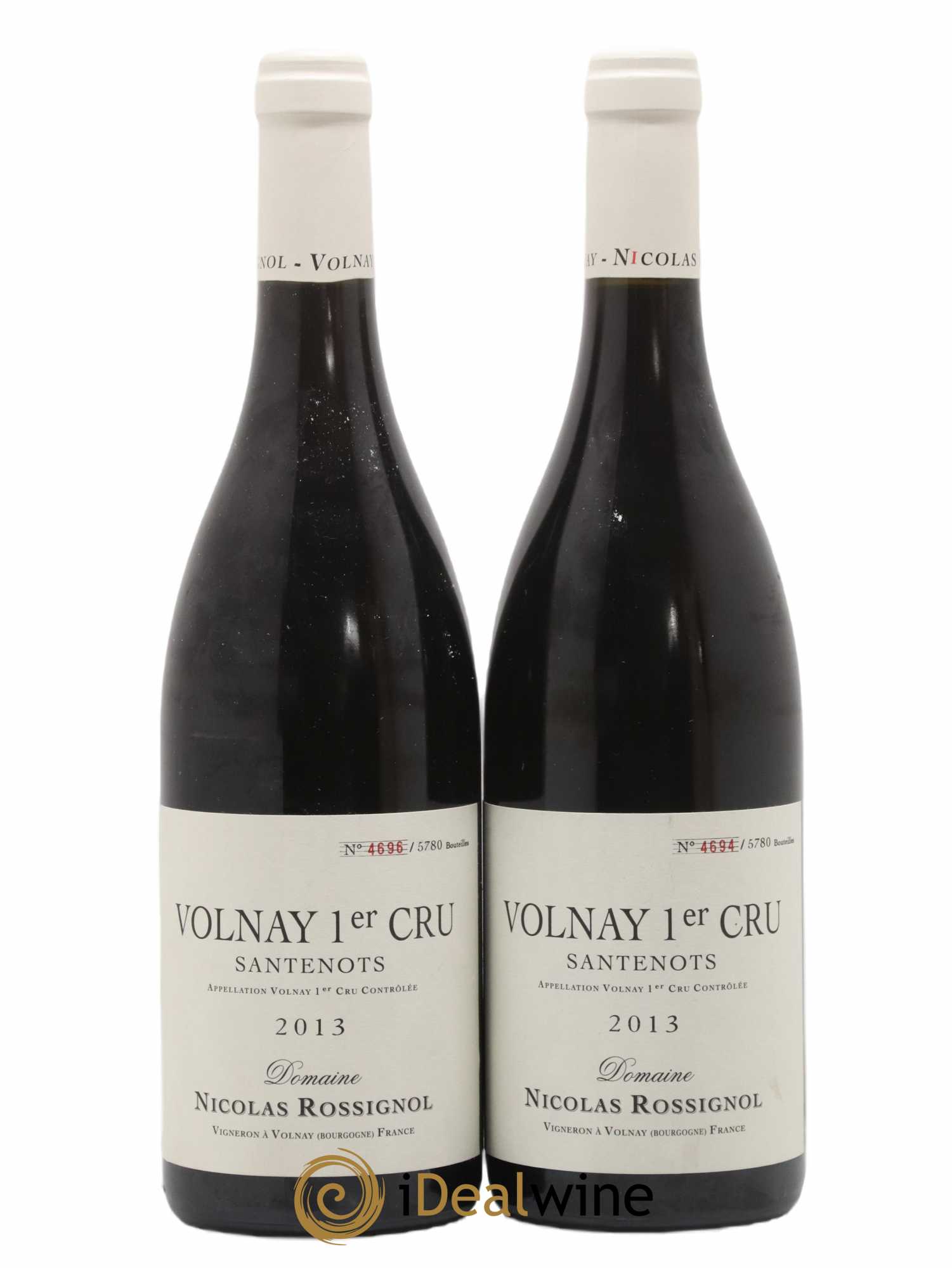 Volnay 1er Cru Santenots Nicolas Rossignol 2013 - Lot de 2 bouteilles - 0
