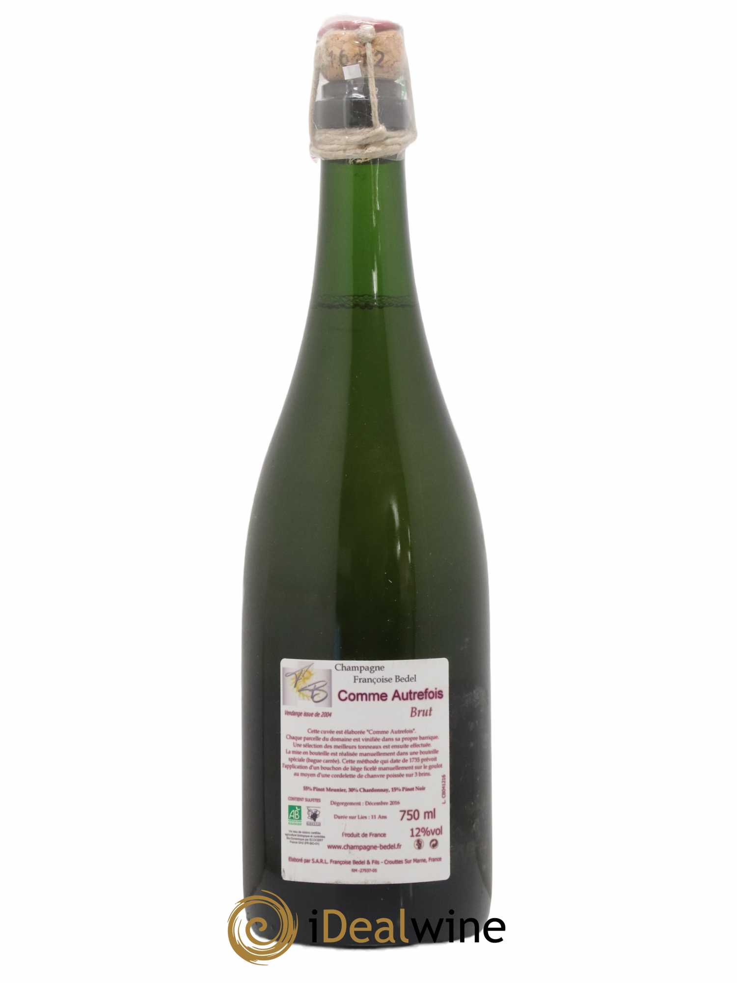 Comme Autrefois Brut Françoise Bedel et Fils 2004 - Lot de 1 bouteille - 1