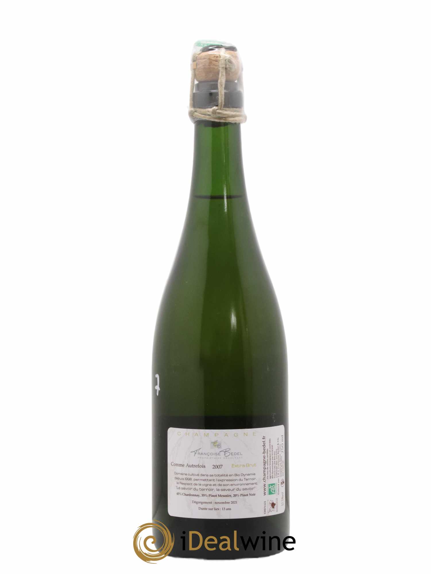 Comme Autrefois Brut Françoise Bedel et Fils 2007 - Lot de 1 bouteille - 1