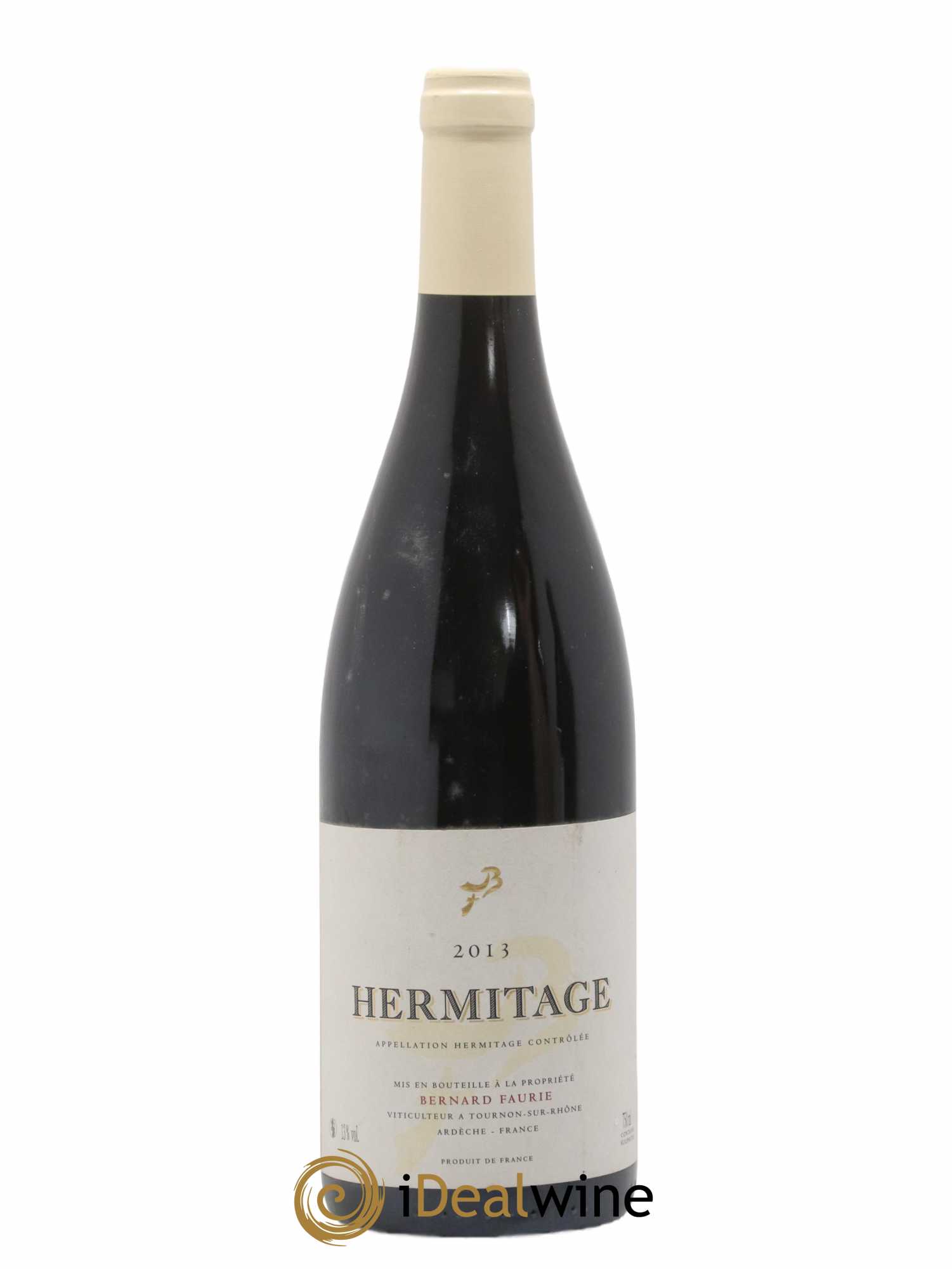 Hermitage Greffieux Bessards (capsule blanche) Bernard Faurie 2013 - Lot de 1 bouteille - 0