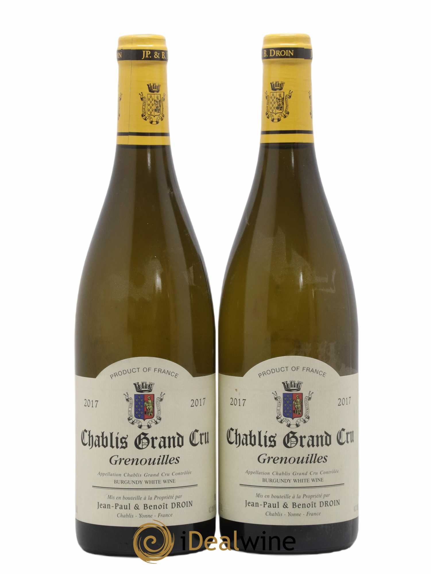 Chablis Grand Cru Grenouilles Jean-Paul & Benoît Droin (Domaine) 2017 - Lot de 2 bouteilles - 0
