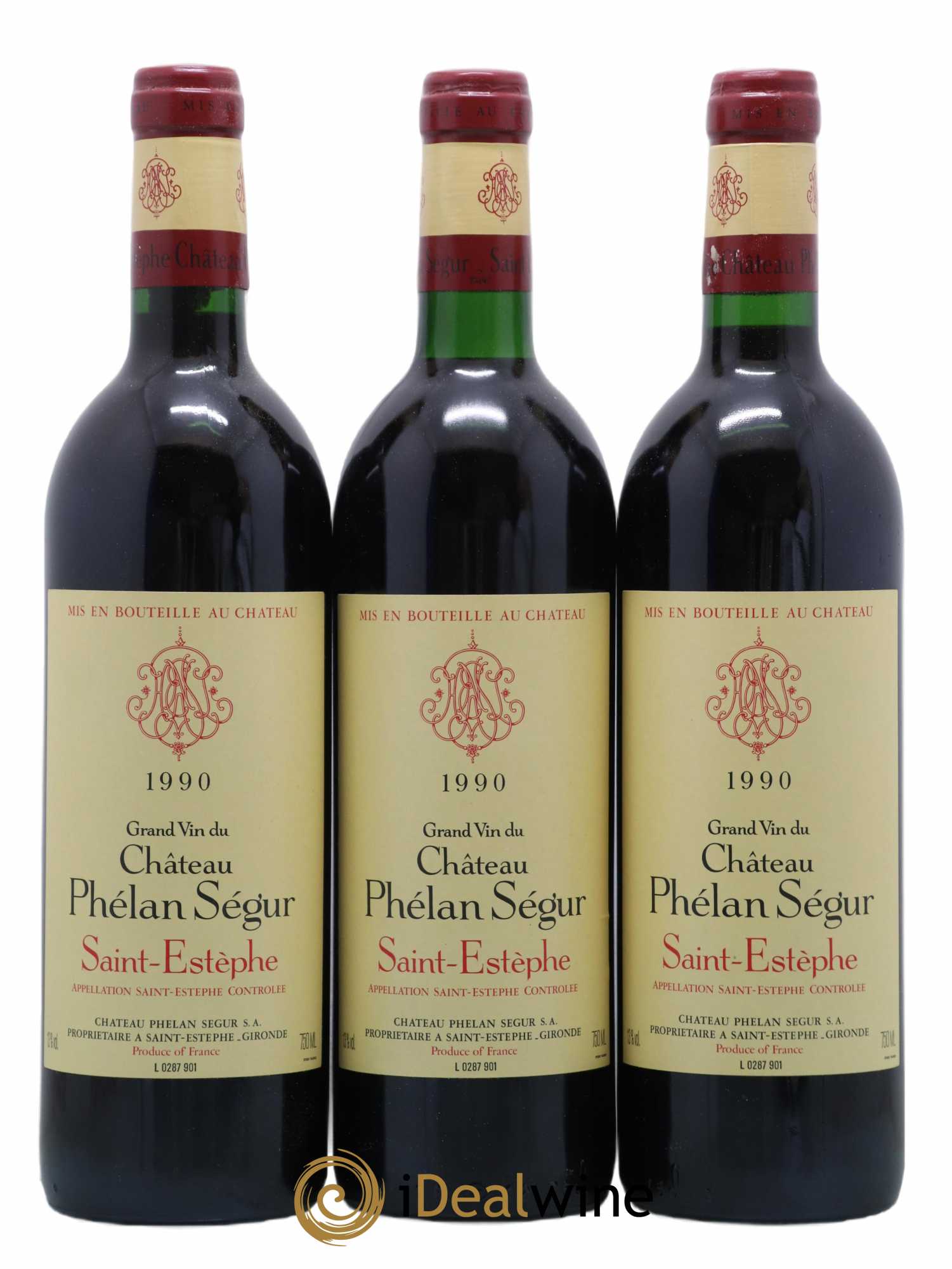 Château Phélan Ségur 1990 - Lot de 12 bouteilles - 4