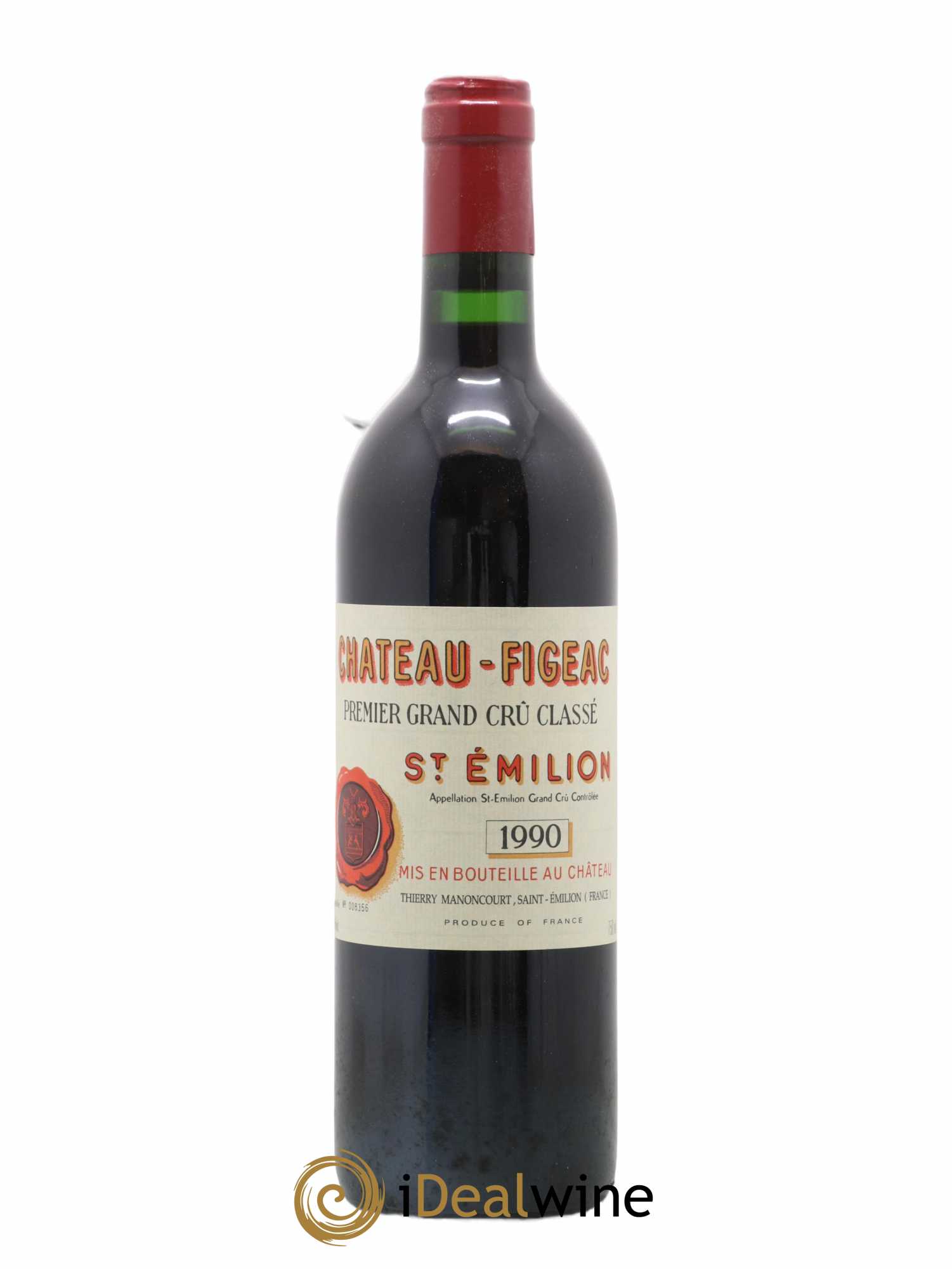 Château Figeac 1er Grand Cru Classé A 1990 - Lot de 1 bouteille - 0