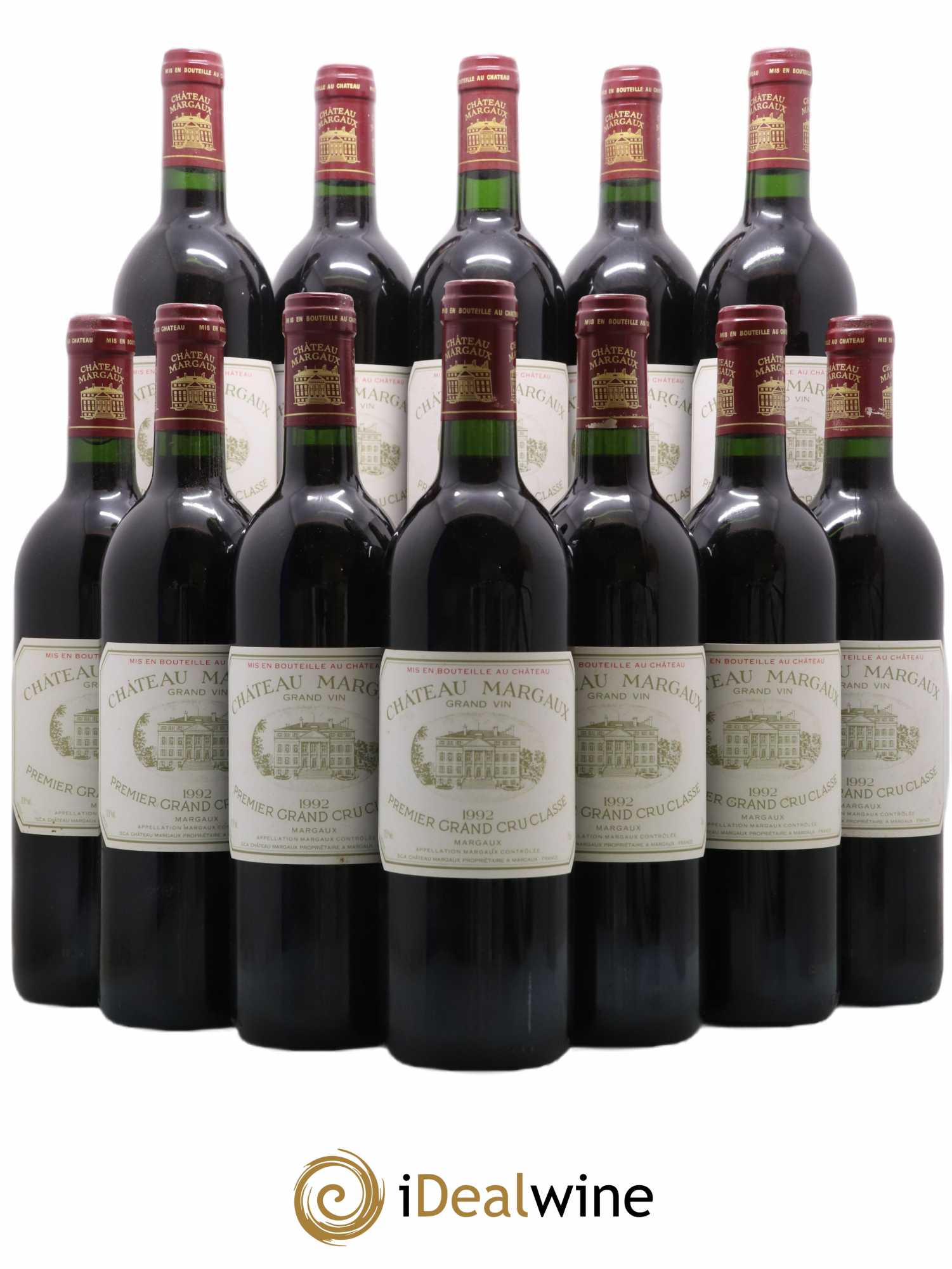 Château Margaux 1er Grand Cru Classé 1992 - Lot de 12 bouteilles - 0