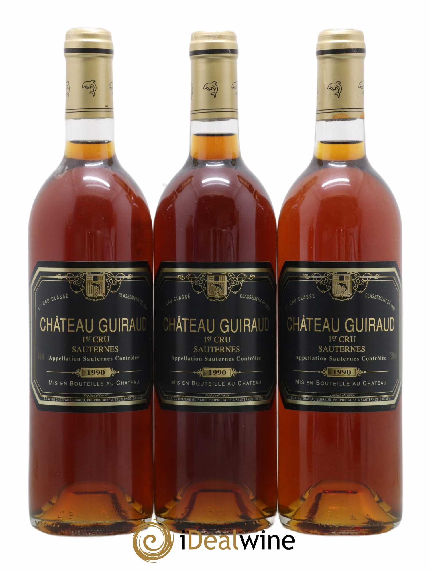 Château Guiraud 1er Grand Cru Classé 1990 - Lotto di 12 bottiglie - 1