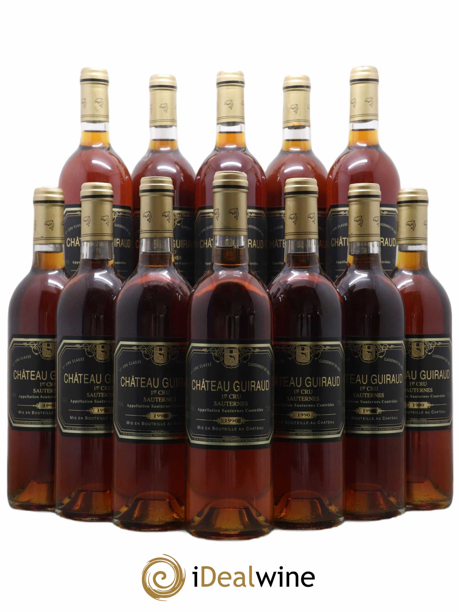 Château Guiraud 1er Grand Cru Classé 1990 - Lotto di 12 bottiglie - 0