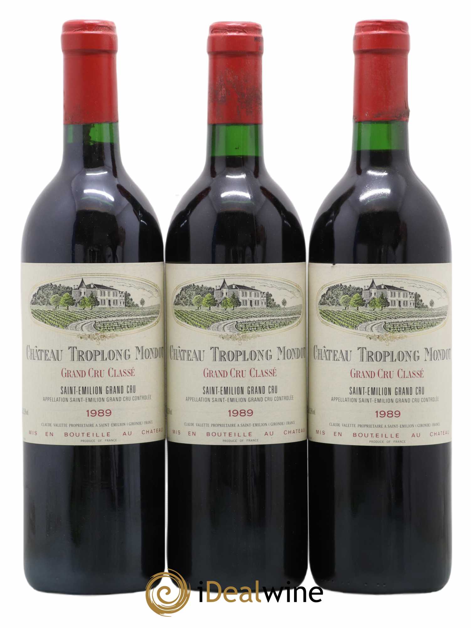 Château Troplong Mondot 1er Grand Cru Classé B 1989 - Lot de 12 bouteilles - 2