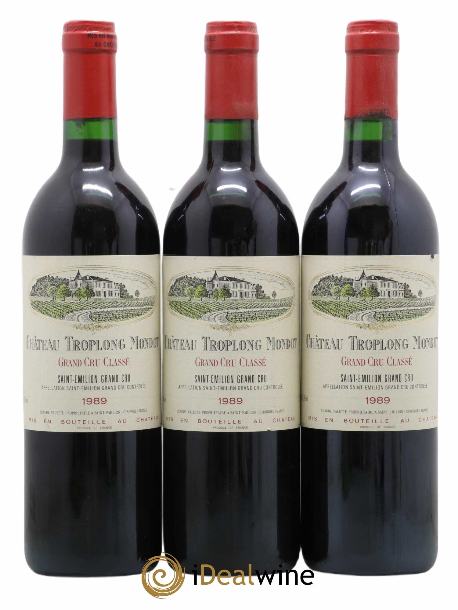 Château Troplong Mondot 1er Grand Cru Classé B 1989 - Lot de 12 bouteilles - 4