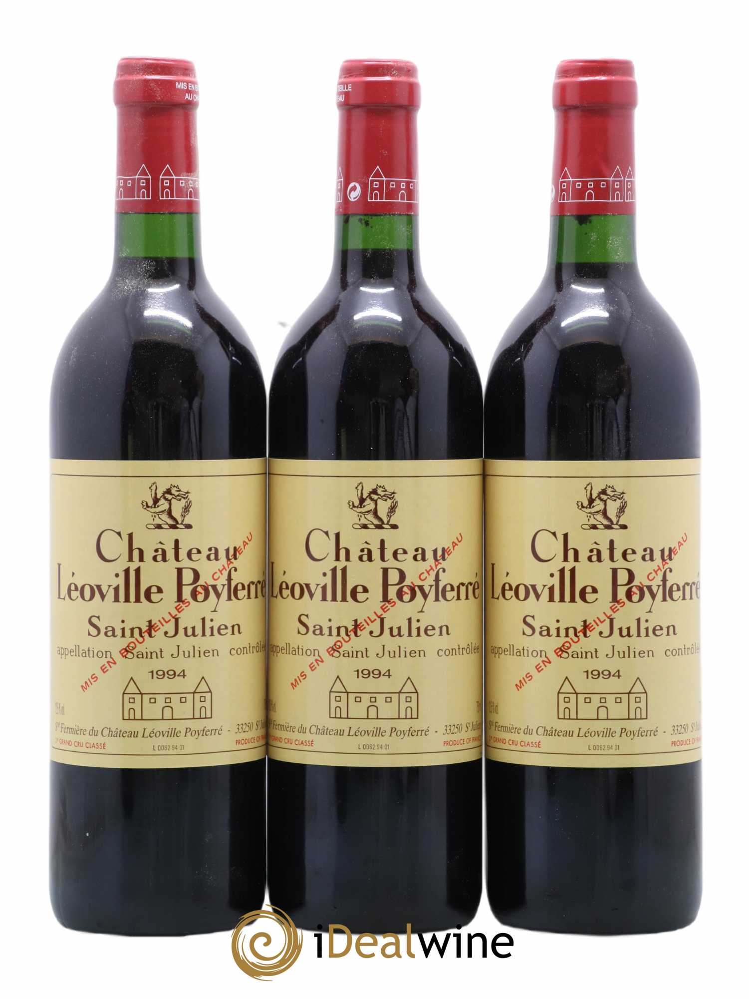 Château Léoville Poyferré 2ème Grand Cru Classé 1994 - Lot de 12 bouteilles - 1