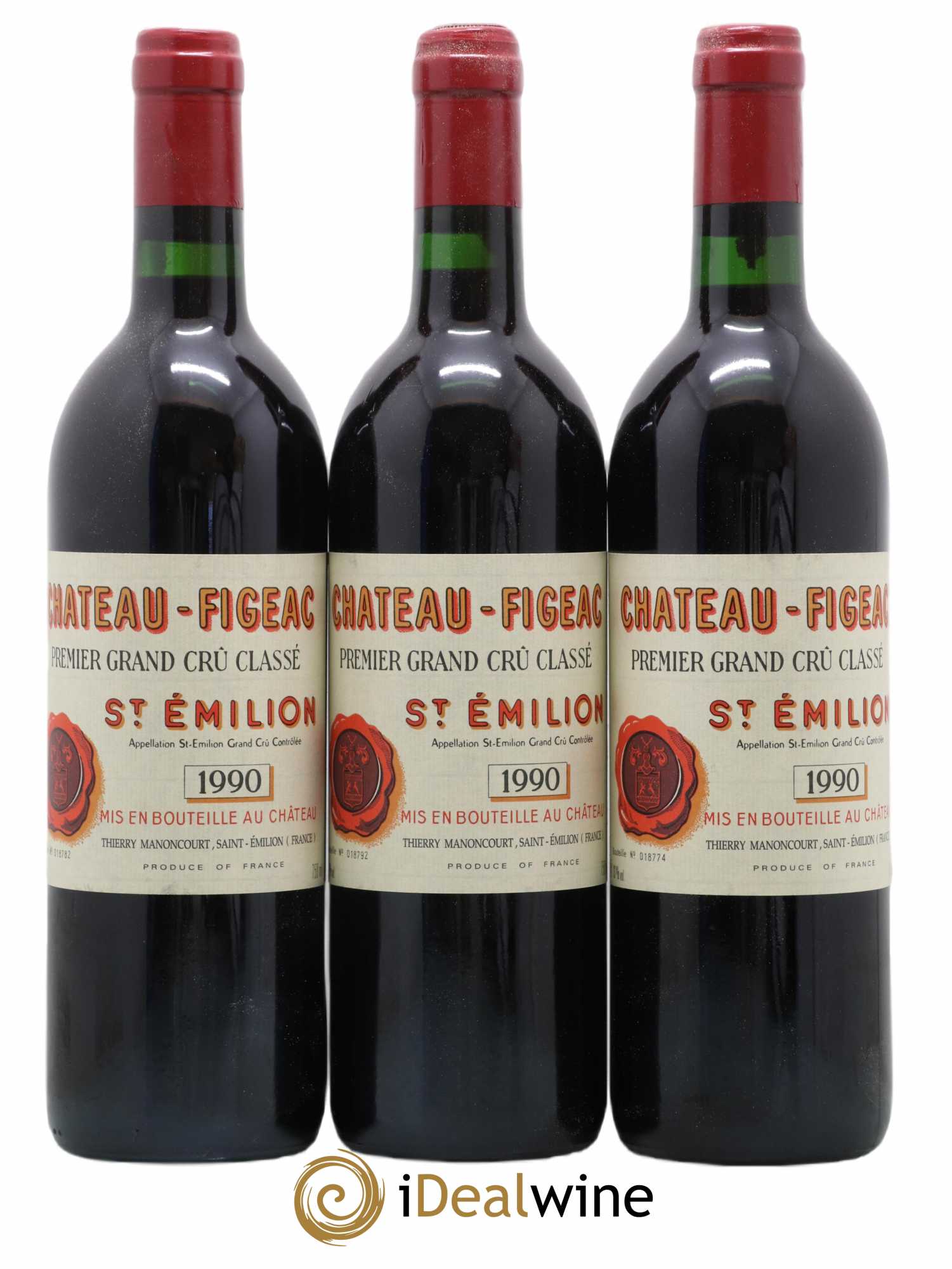 Château Figeac 1er Grand Cru Classé A 1990 - Lot de 12 bouteilles - 2