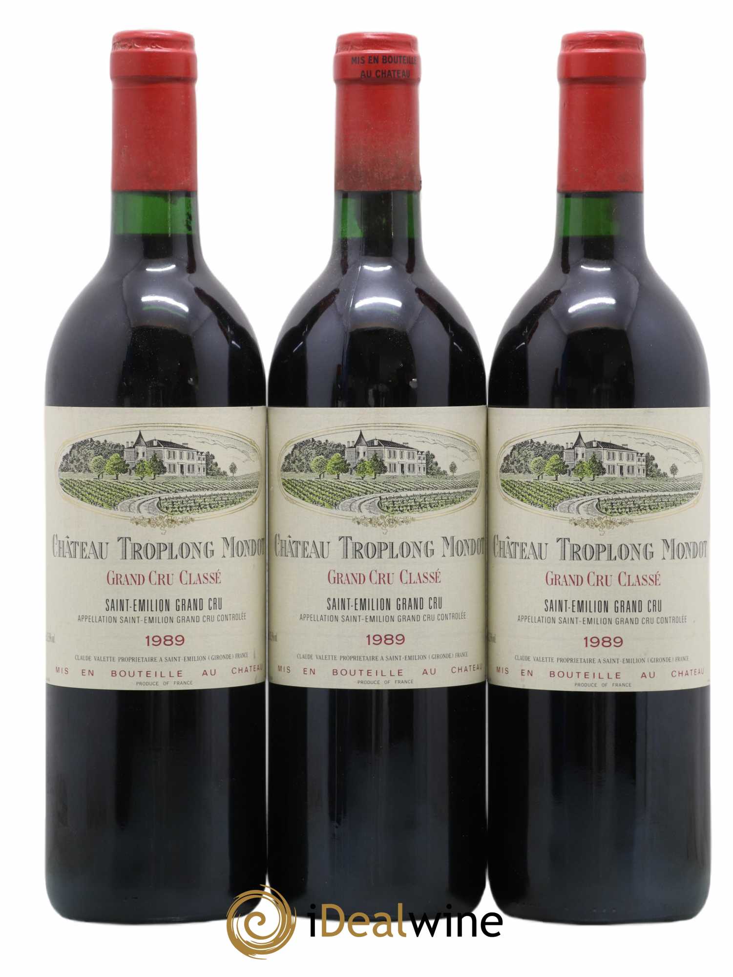 Château Troplong Mondot 1er Grand Cru Classé B 1989 - Lotto di 12 bottiglie - 1