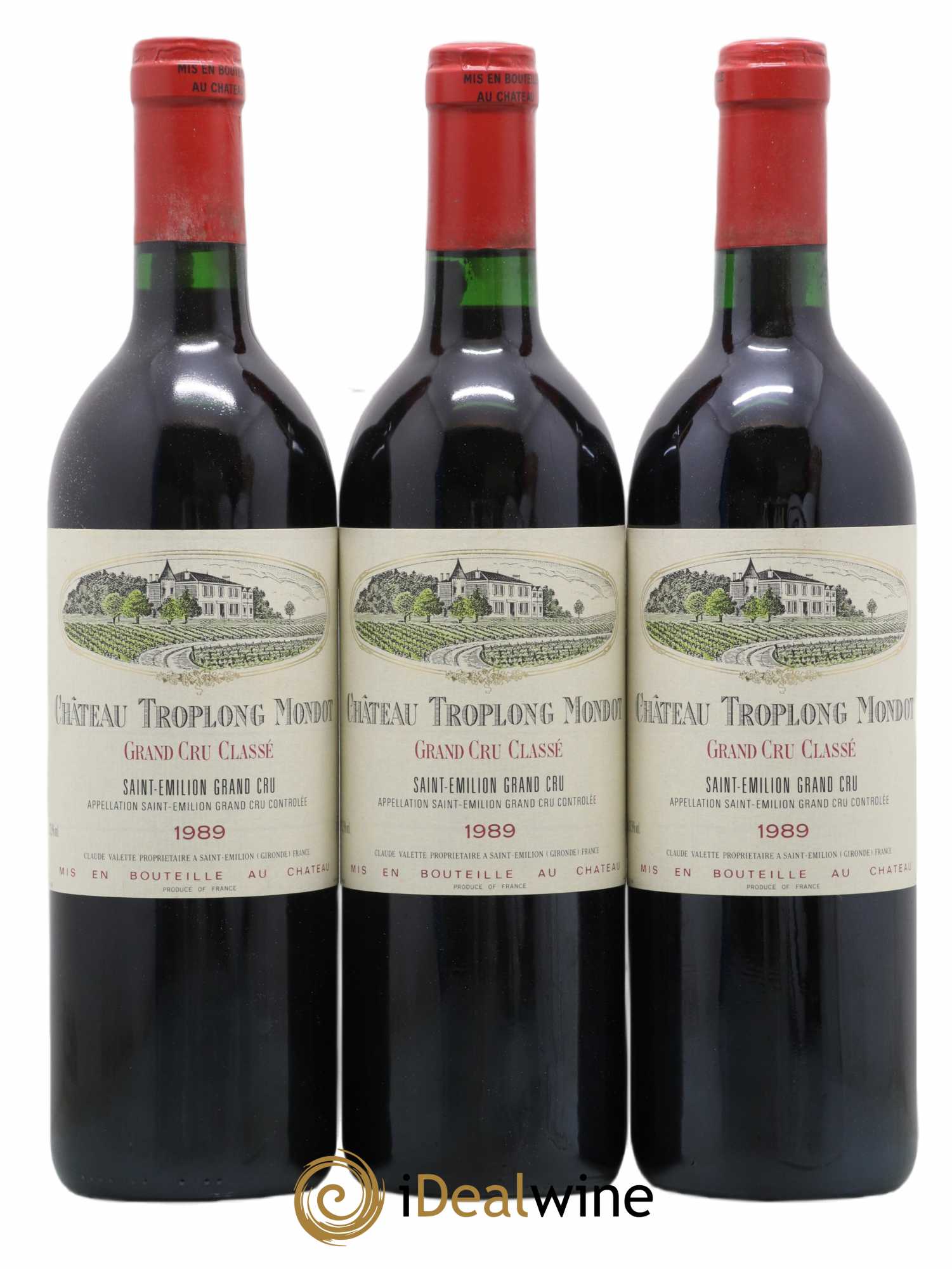 Château Troplong Mondot 1er Grand Cru Classé B 1989 - Lotto di 12 bottiglie - 3