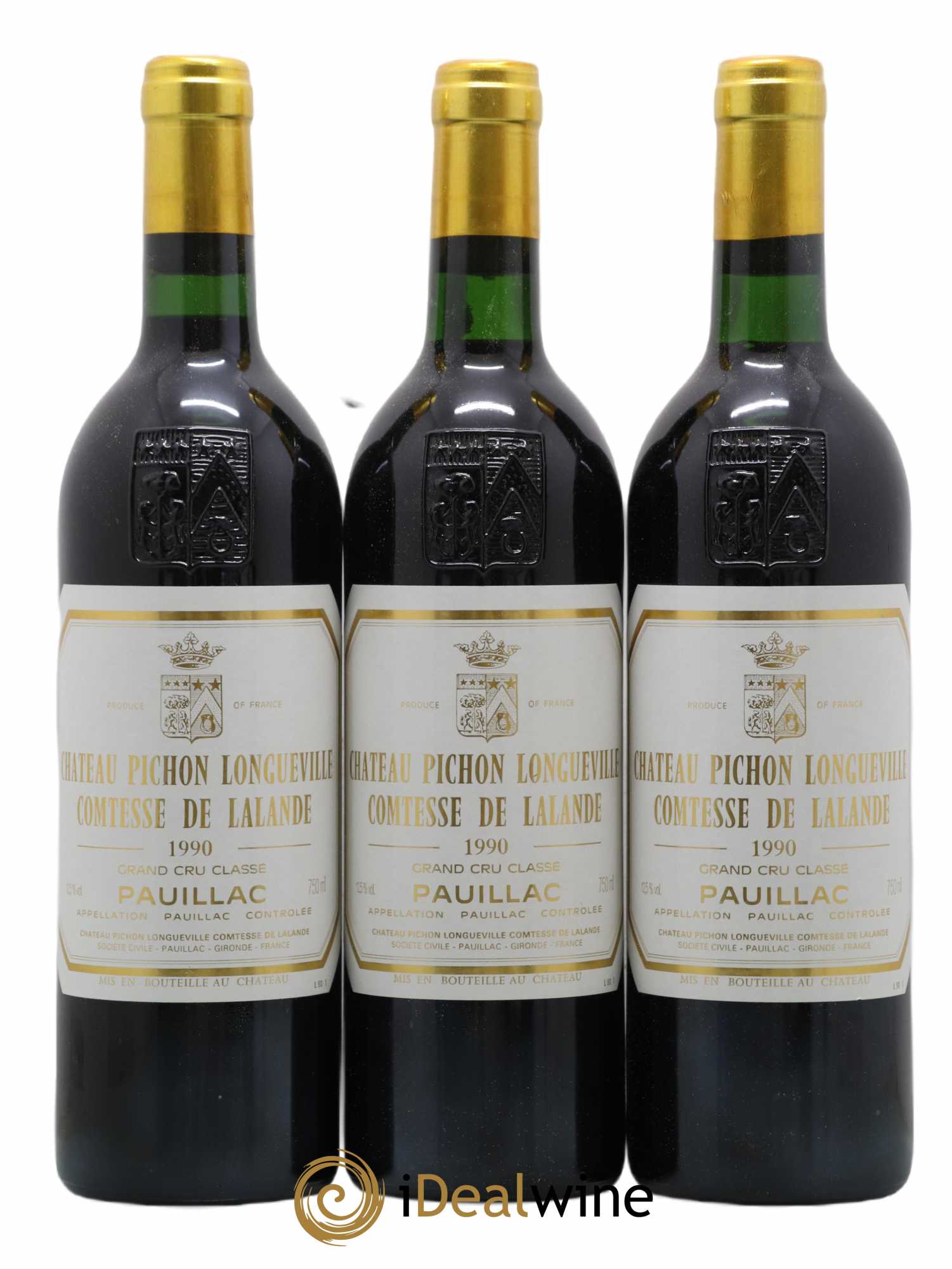 Château Pichon Longueville Comtesse de Lalande 2ème Grand Cru Classé 1990 - Lot de 11 bouteilles - 1