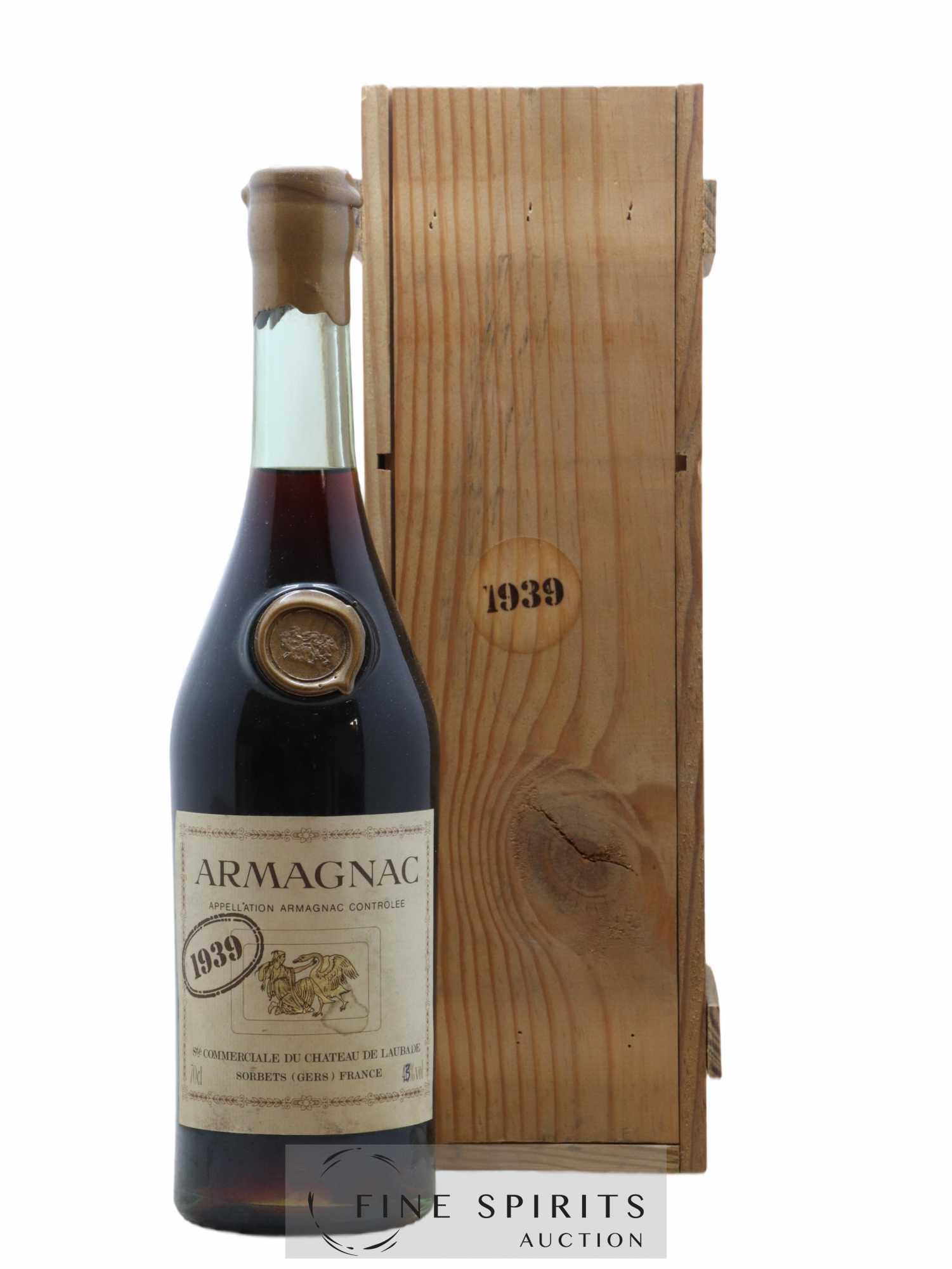 Château de Laubade 1939 Of. bottled 1985 - Lot de 1 bouteille - 0