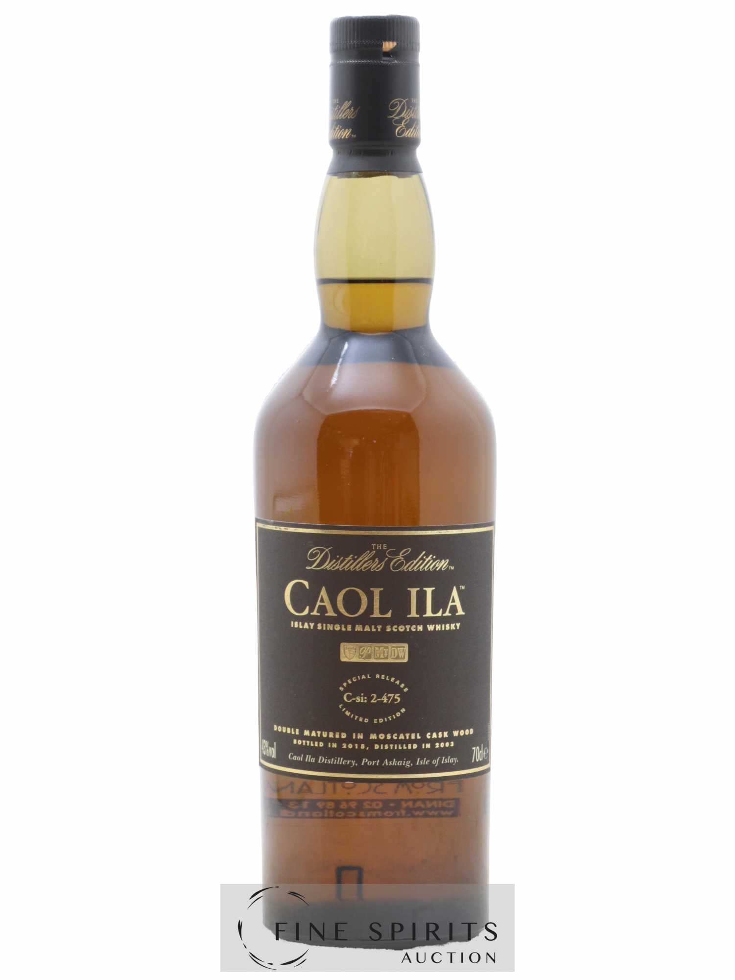 Caol Ila 2003 Of. Special Release C-si 2-475 - bottled 2015 The Distillers Edition - Lot of 1 bottle - 1