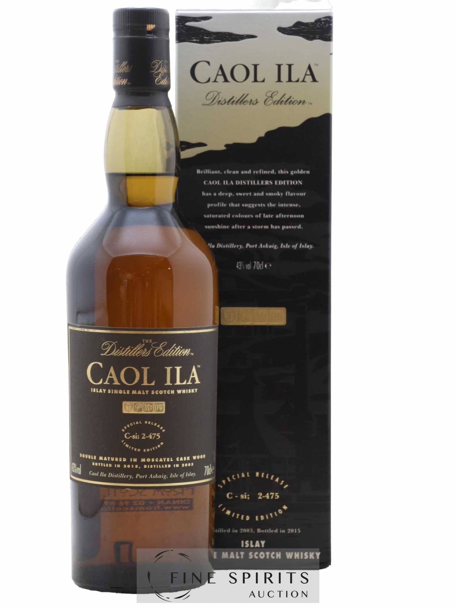 Caol Ila 2003 Of. Special Release C-si 2-475 - bottled 2015 The Distillers Edition - Lot of 1 bottle - 0