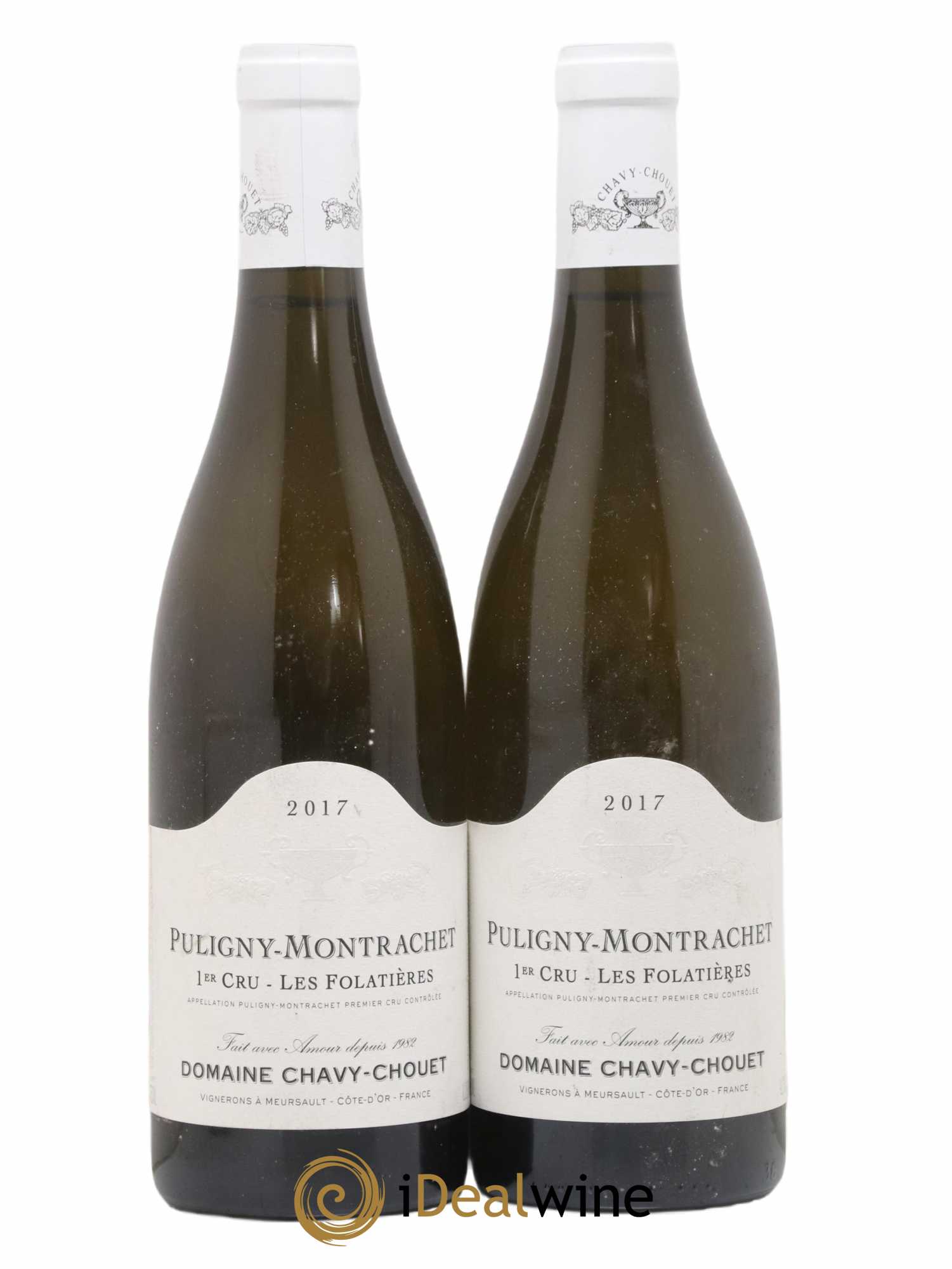 Puligny-Montrachet 1er Cru Les Folatières Chavy-Chouet 2017 - Lot de 2 bouteilles - 0