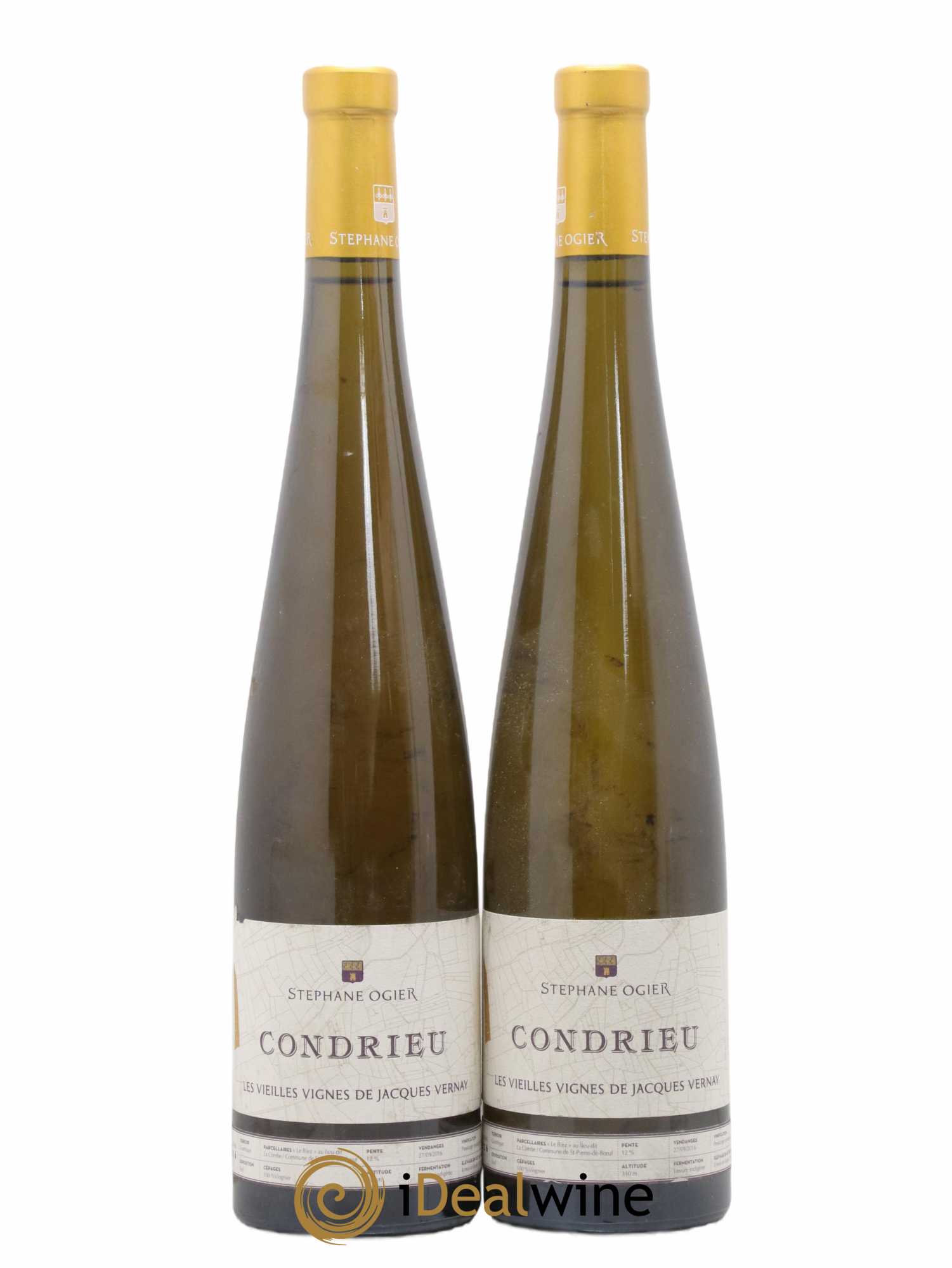 Condrieu Les Vieilles Vignes de Jacques Vernay Stéphane Ogier 2016 - Lot de 2 bouteilles - 0