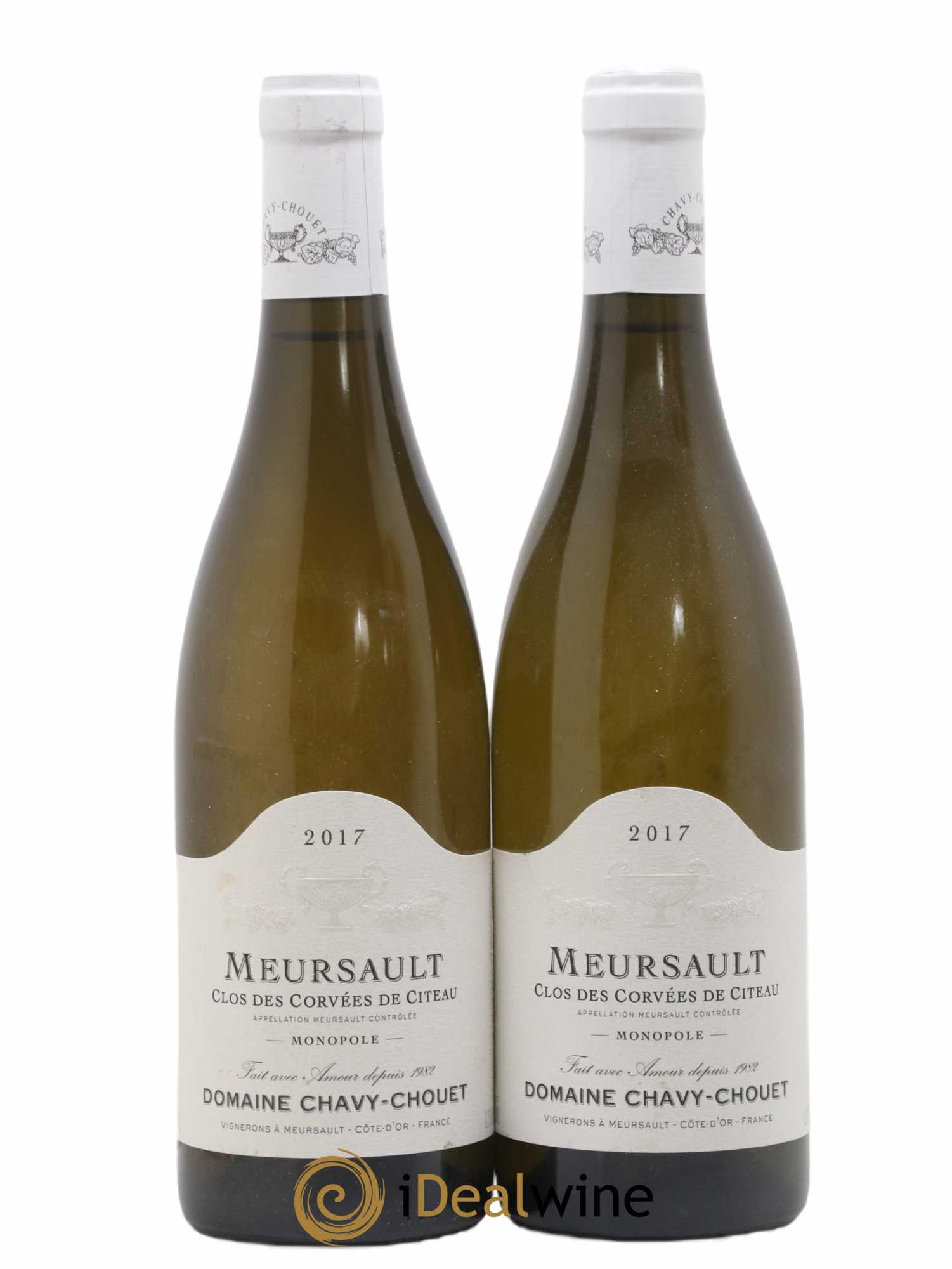 Meursault Clos des Corvées de Citeau Domaine Chavy Chouet 2017 - Lot de 2 bouteilles - 0
