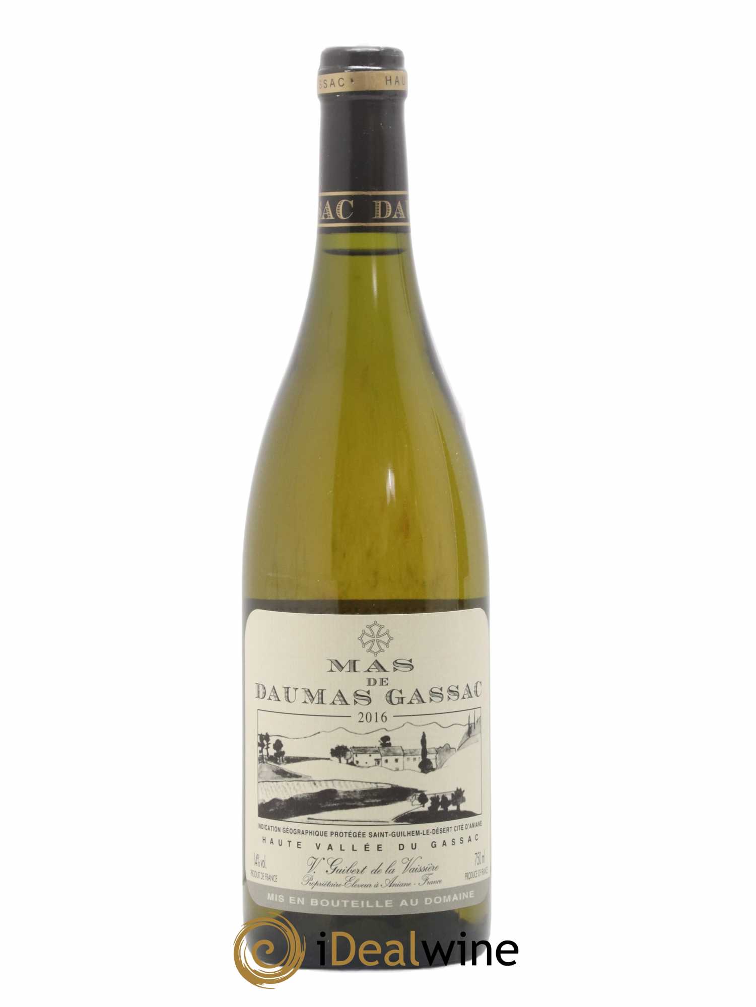 Saint-Guilhem-le-Désert - Cité d'Aniane Mas Daumas Gassac Famille Guibert de La Vaissière 2016 - Lot de 1 bouteille - 0