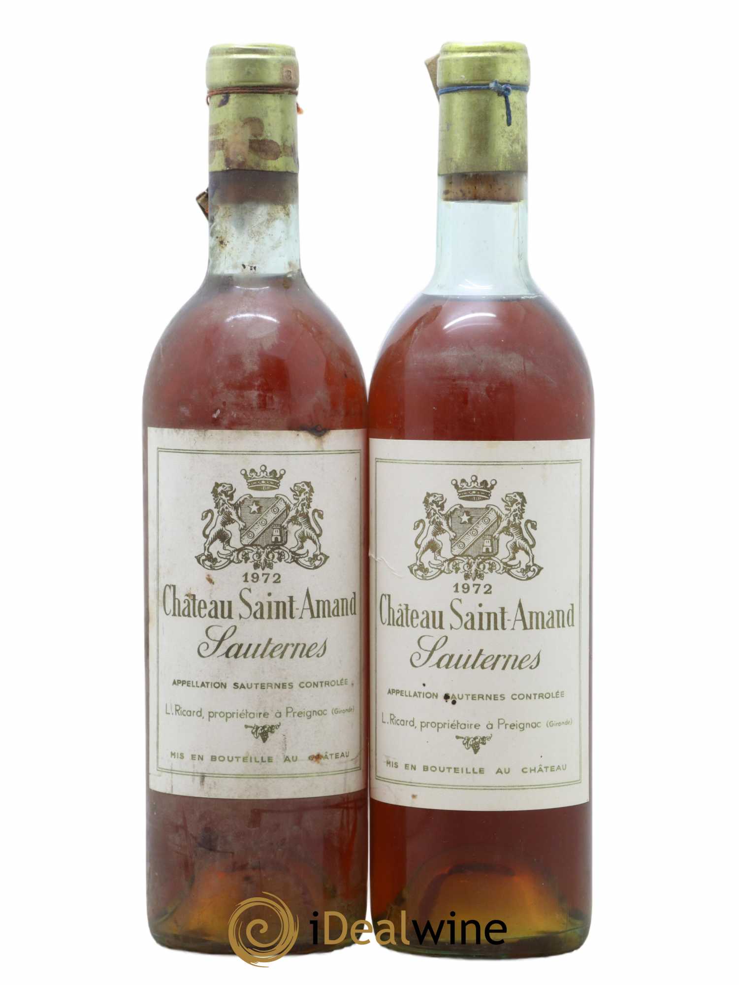 Sauternes 1972 - Lotto di 2 bottiglie - 0