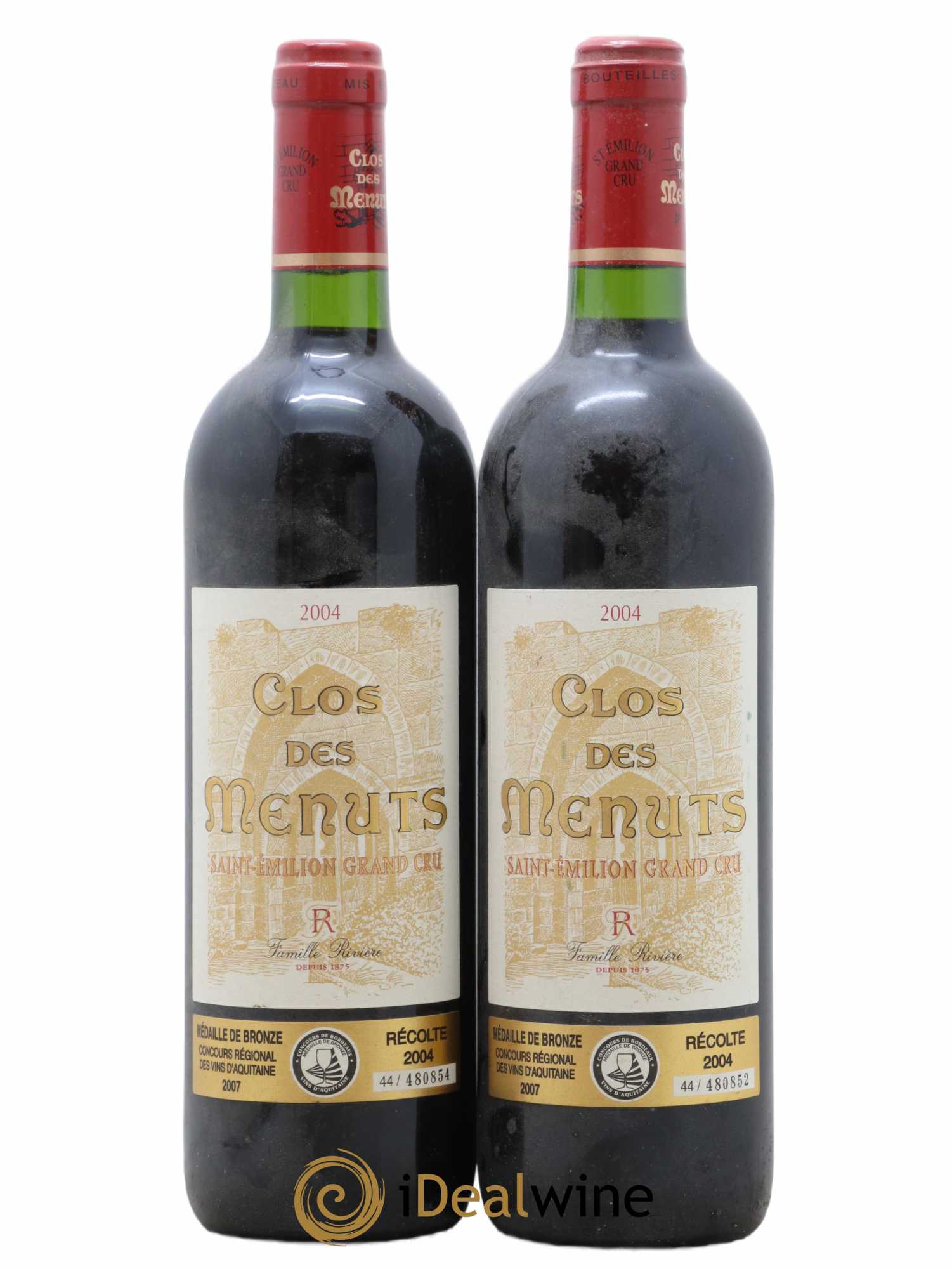 Saint-Émilion Grand Cru Clos des Menuts 2004 - Posten von 2 Flaschen - 0
