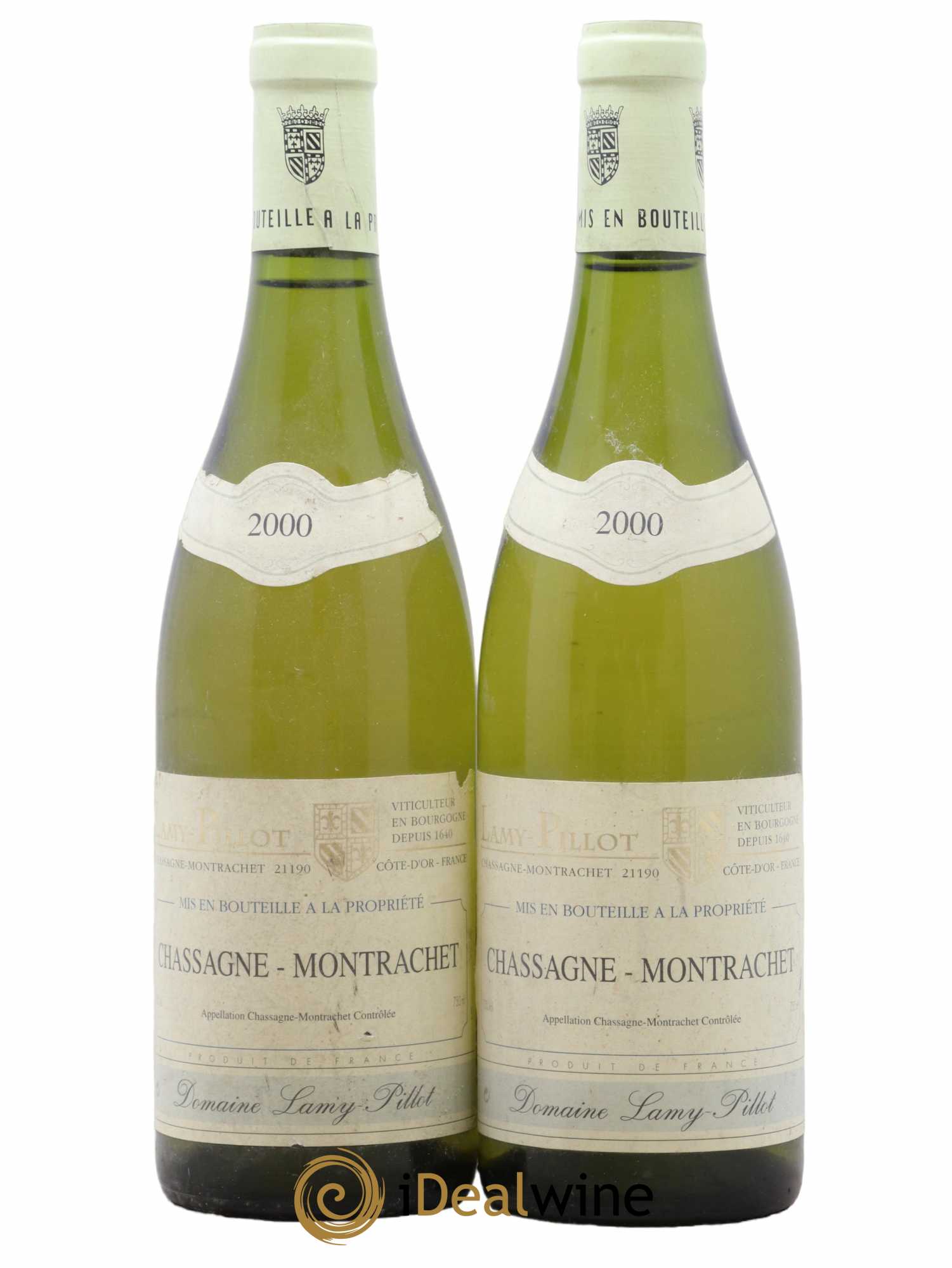 Chassagne-Montrachet Lamy Pillot 2000 - Lot de 2 bouteilles - 0