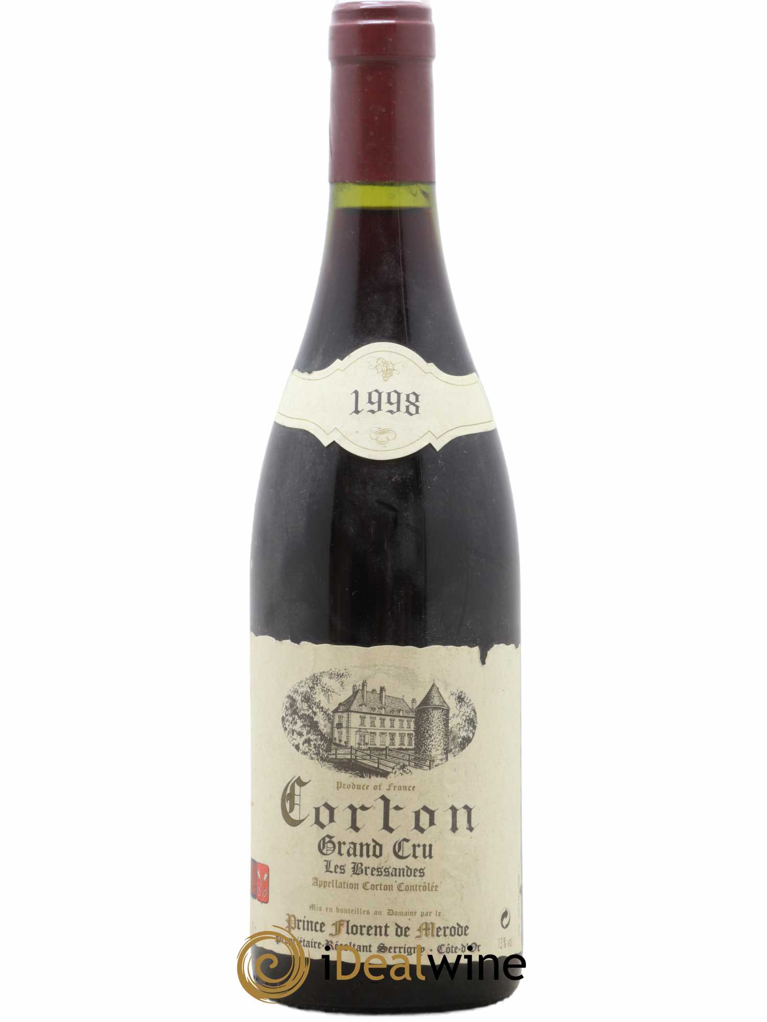 Corton Grand Cru Bressandes Prince Florent de Mérode (Domaine) 1998 - Lot de 1 bouteille - 0