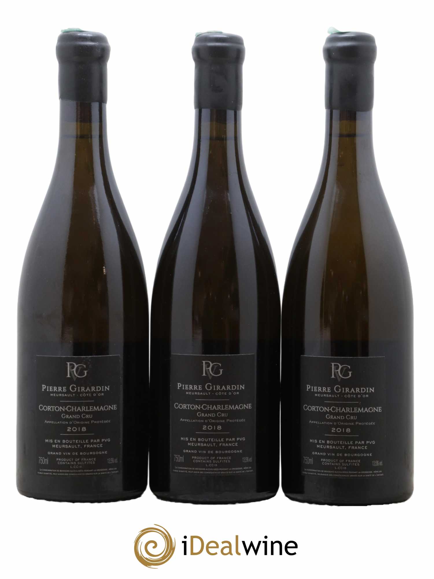 Corton-Charlemagne Grand Cru Pierre Girardin 2018 - Lot de 3 bouteilles - 1