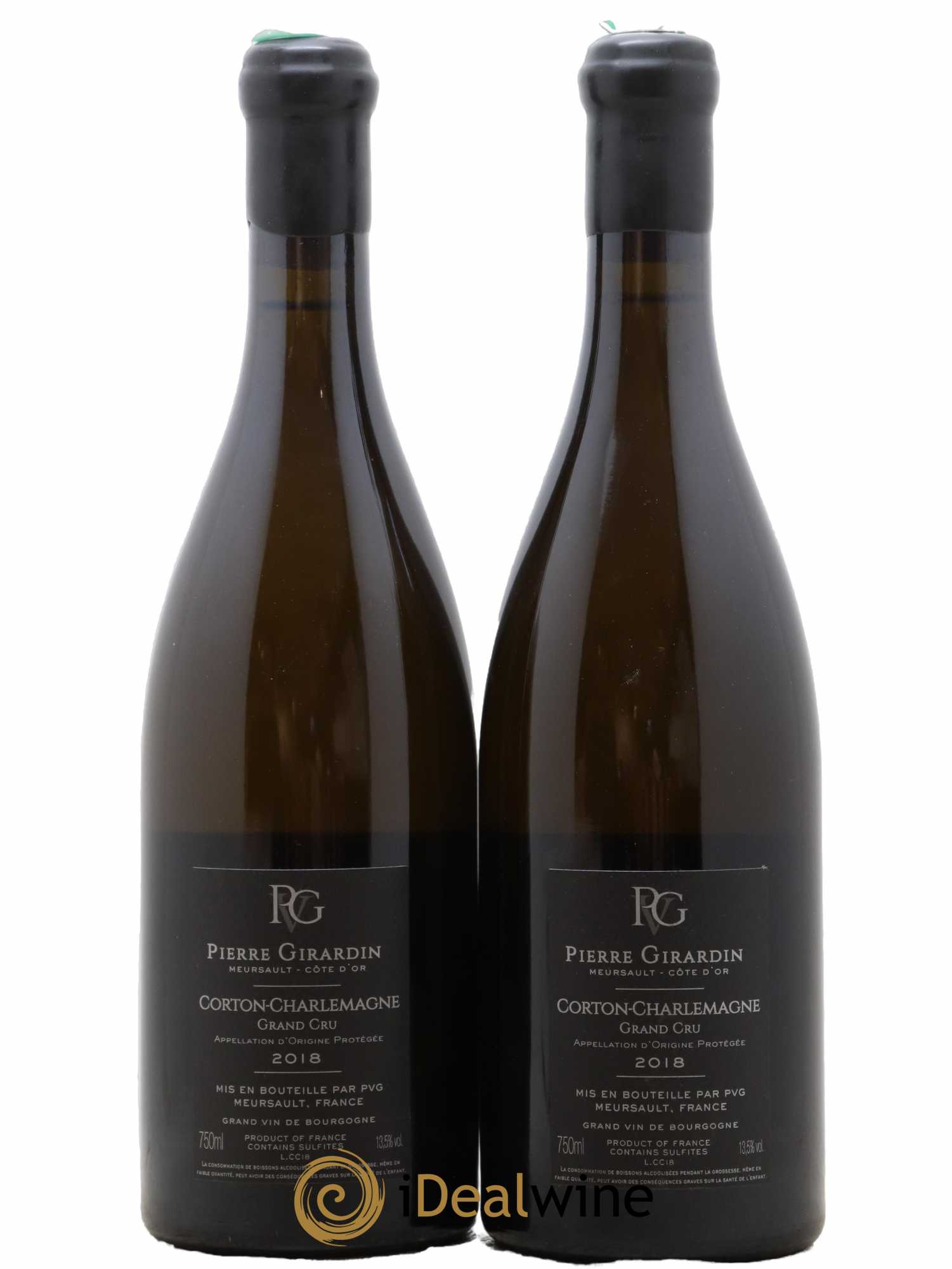 Corton-Charlemagne Grand Cru Pierre Girardin 2018 - Lot de 2 bouteilles - 1