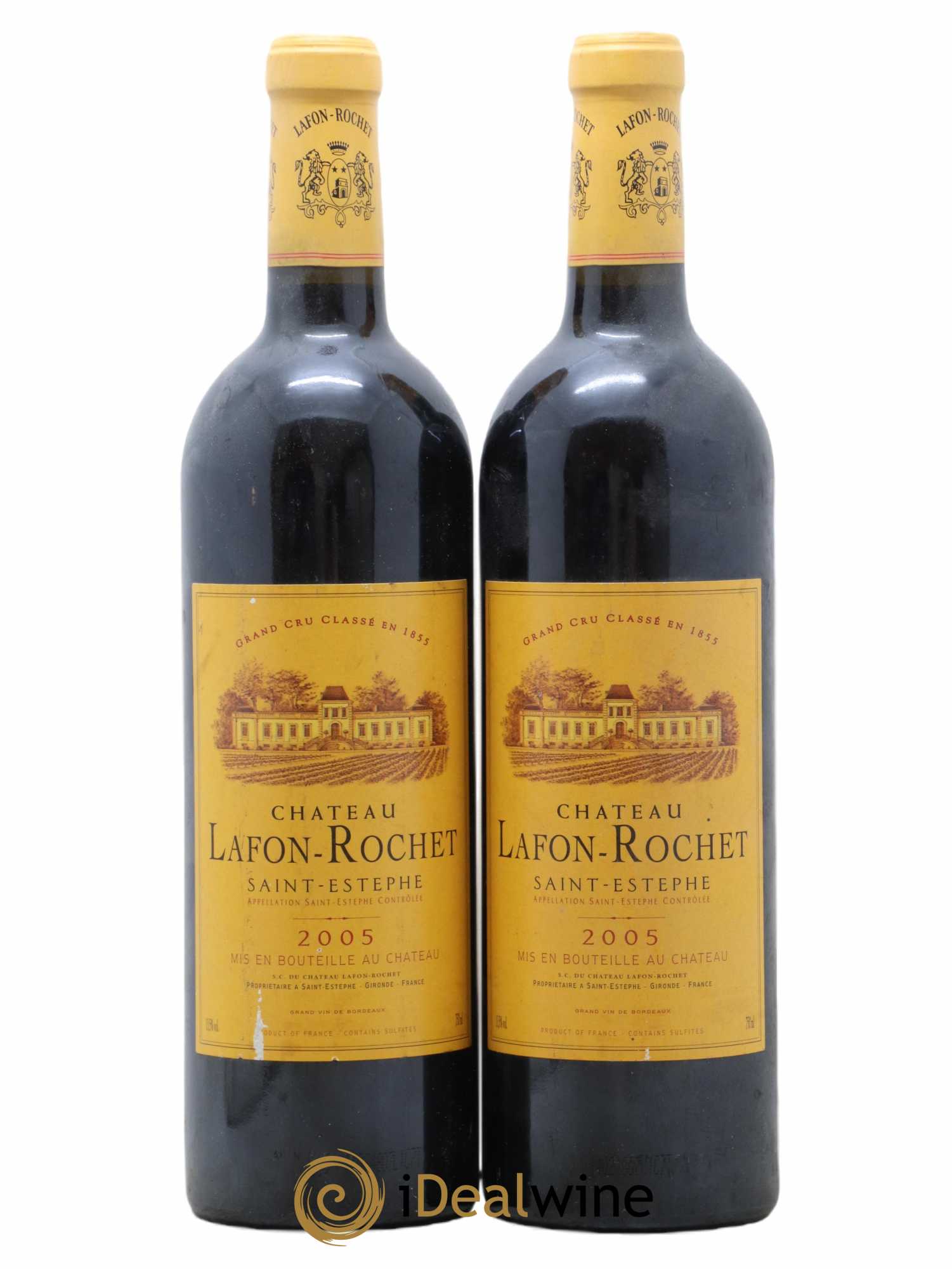 Château Lafon Rochet 4ème Grand Cru Classé 2005 - Lot de 2 bouteilles - 0