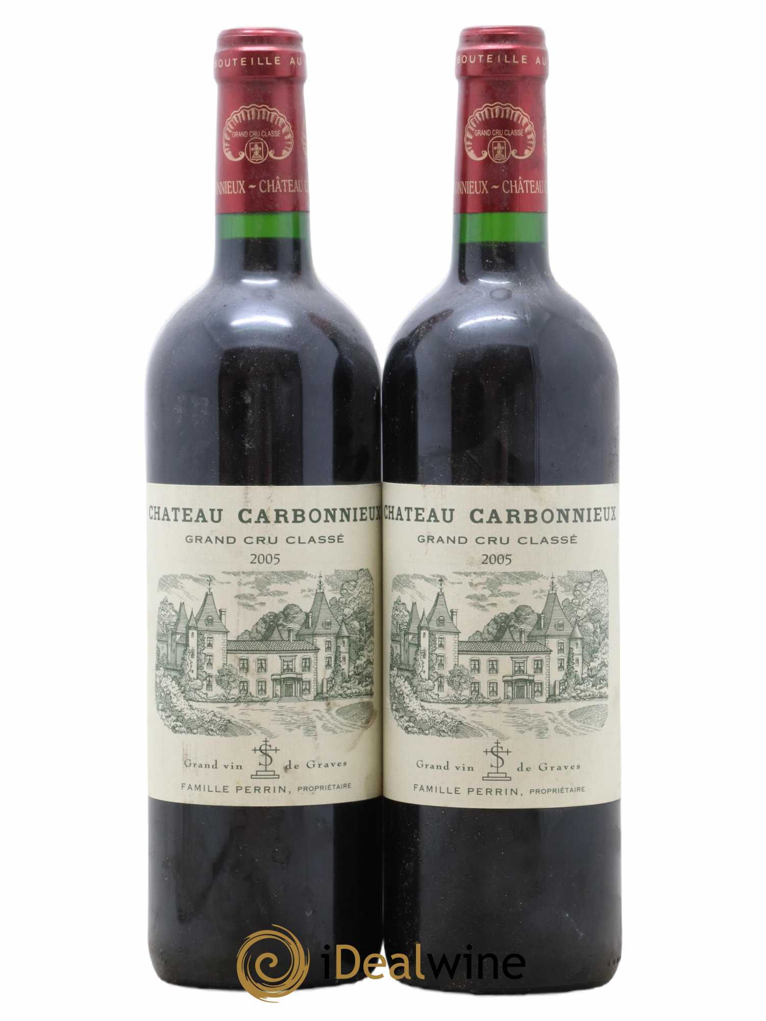 Château Carbonnieux Cru Classé de Graves 2005 - Lot de 2 bouteilles - 0