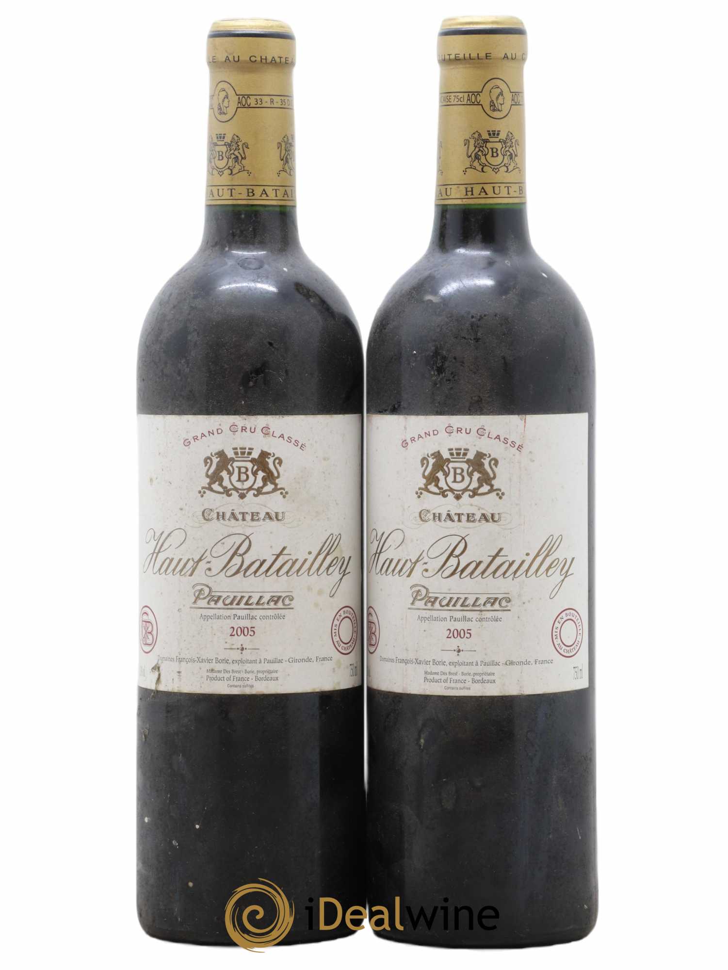 Château Haut Batailley 5ème Grand Cru Classé 2005 - Lot de 2 bouteilles - 0