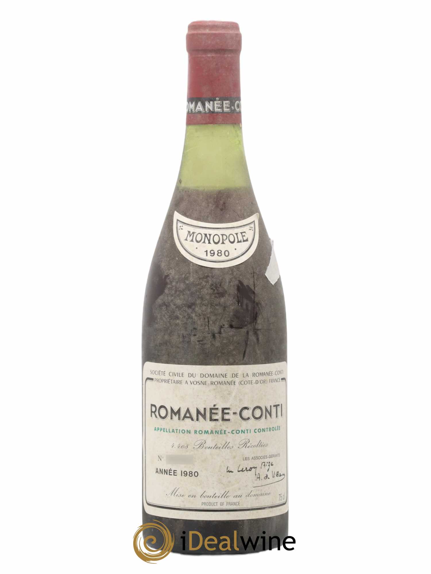 Romanée-Conti Grand Cru Domaine de la Romanée-Conti 1980 - Lot de 1 bouteille - 0
