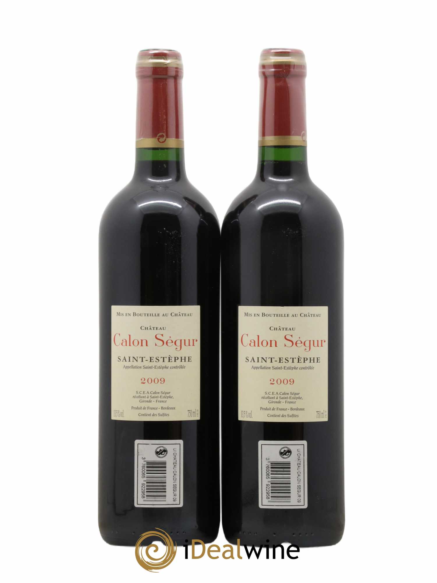 Château Calon Ségur 3ème Grand Cru Classé 2009 - Lot de 2 bouteilles - 1