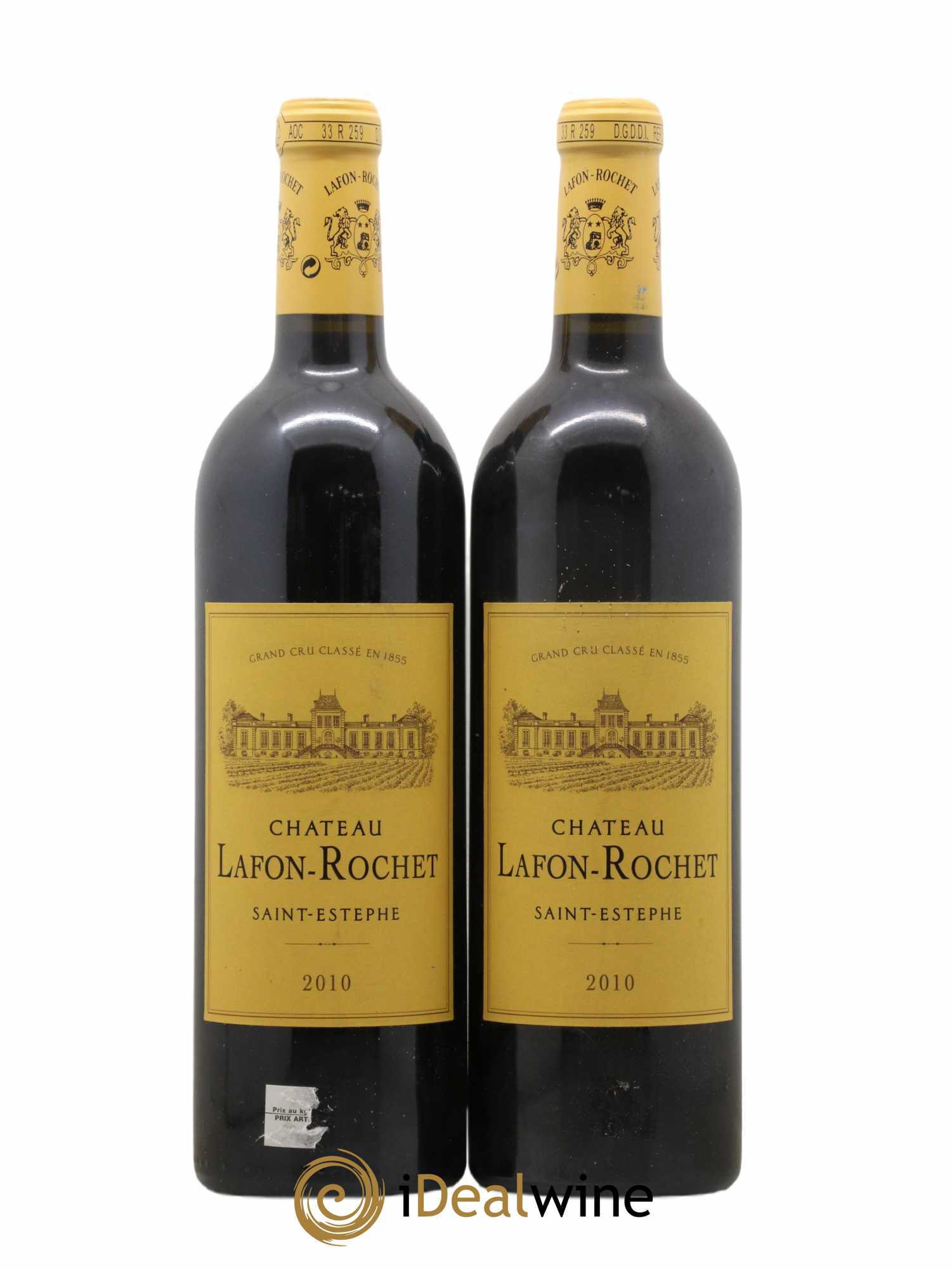 Château Lafon Rochet 4ème Grand Cru Classé 2010 - Lot de 2 bouteilles - 0